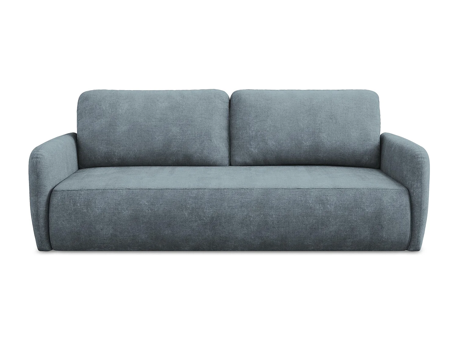 Driezits-slaapbank van jeans chenille stof - LILO