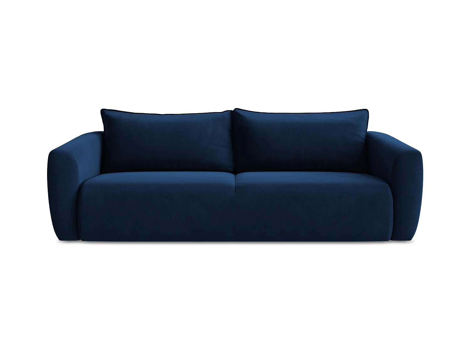 Canapé 3 places convertible en velours - bleu royal - GUAVA