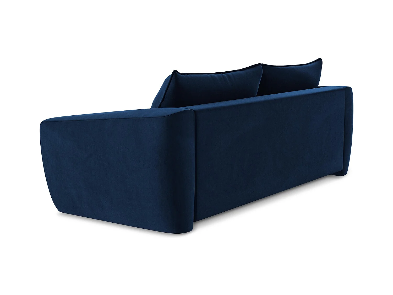 Canapé 3 places convertible en velours - bleu royal - GUAVA