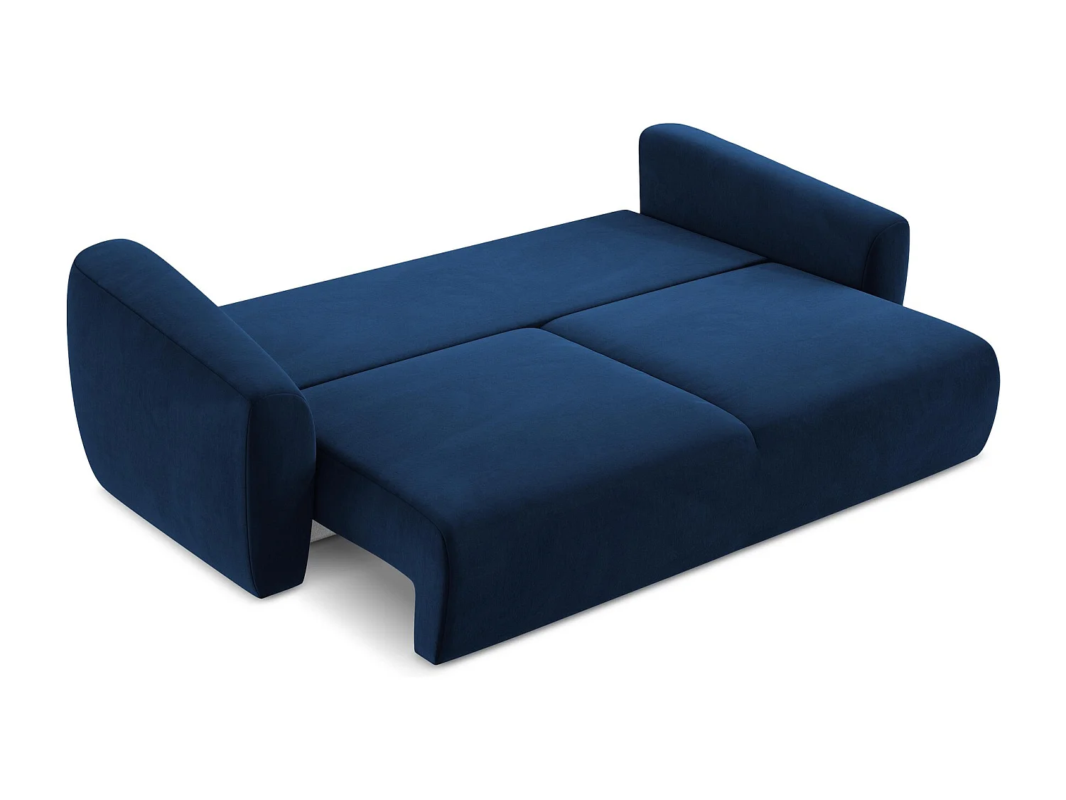 Canapé 3 places convertible en velours - bleu royal - GUAVA