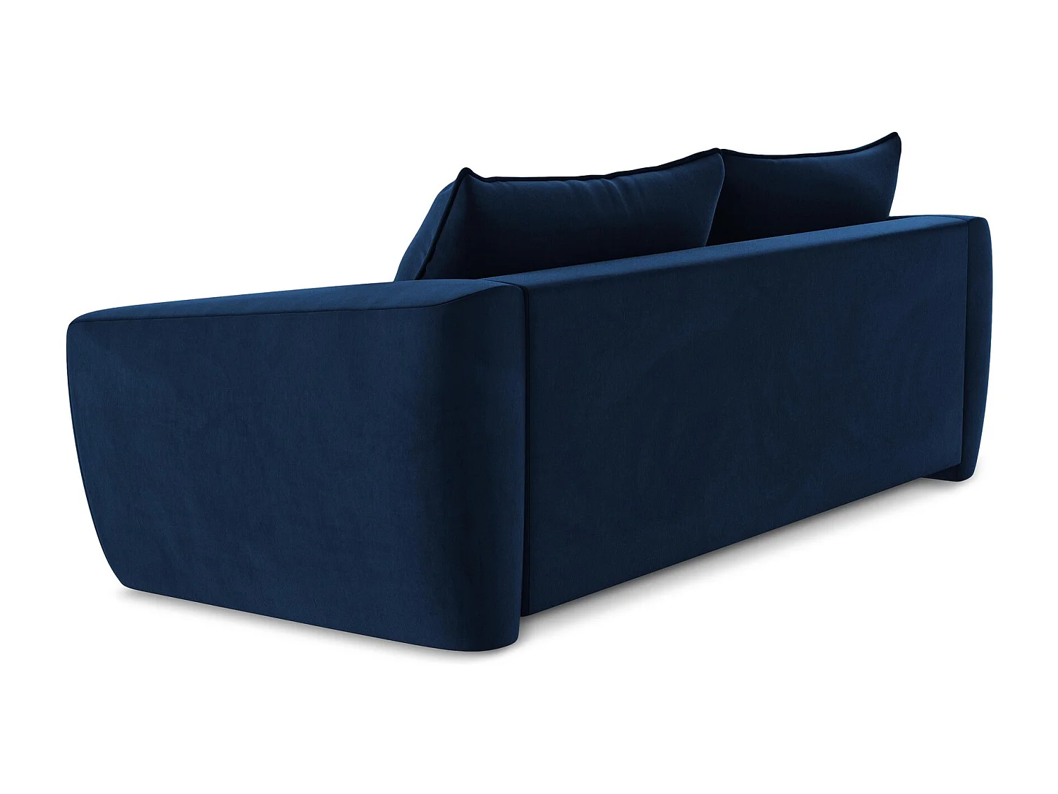 Canapé 3 places convertible en velours - bleu royal - GUAVA