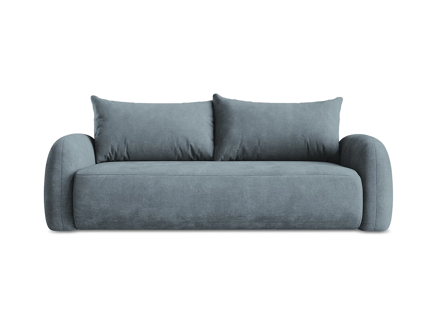 Canapé 3 places convertible en tissu chenille - jeans - HALE