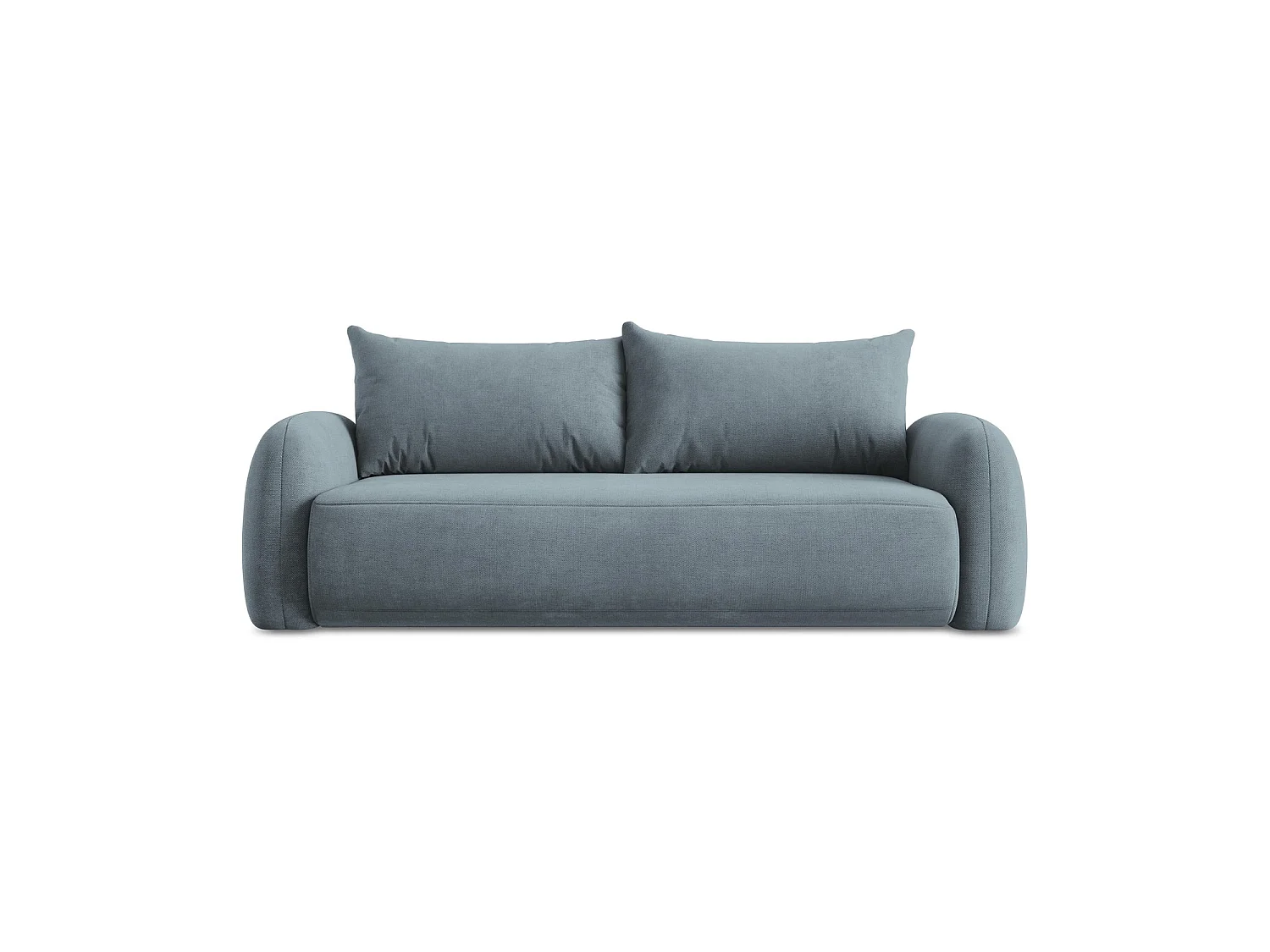 Canapé 3 places convertible en tissu chenille - jeans - AMALFI