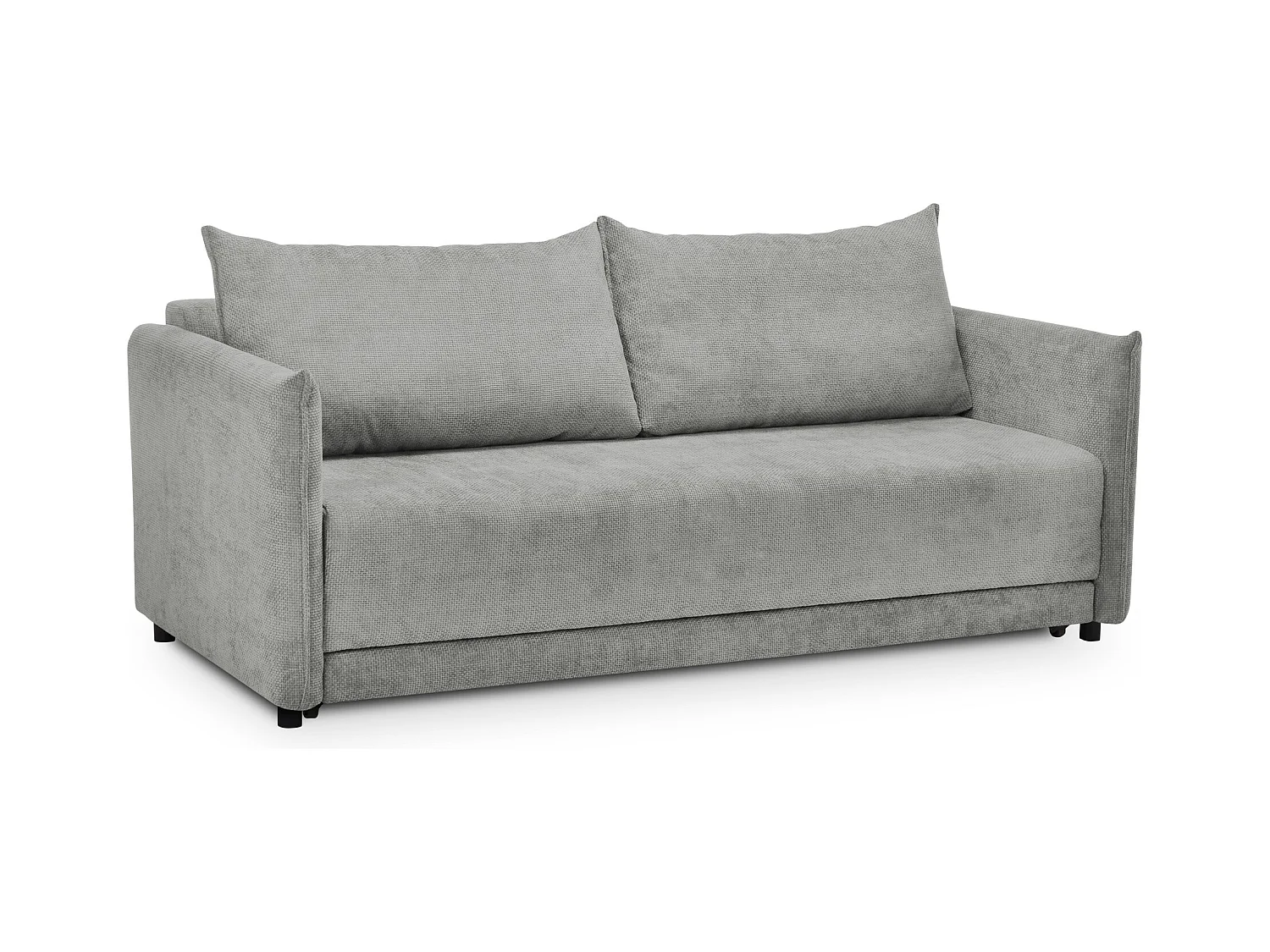 3-Sitzer Sofa mit Schlaffunktion - Chenille - Hellgrau - PIKO