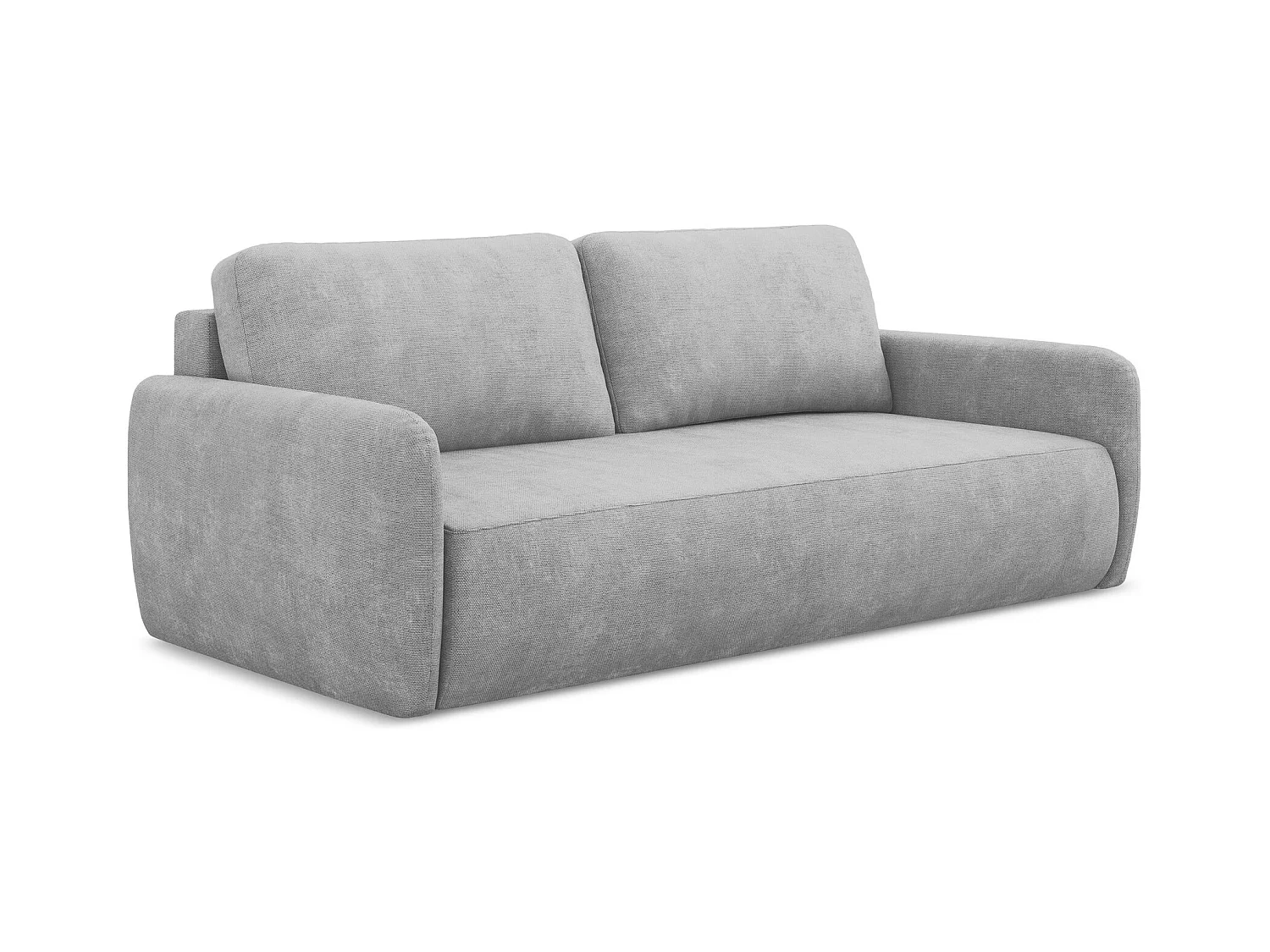 3-Sitzer Sofa mit Schlaffunktion - Chenille - Hellgrau - LILO
