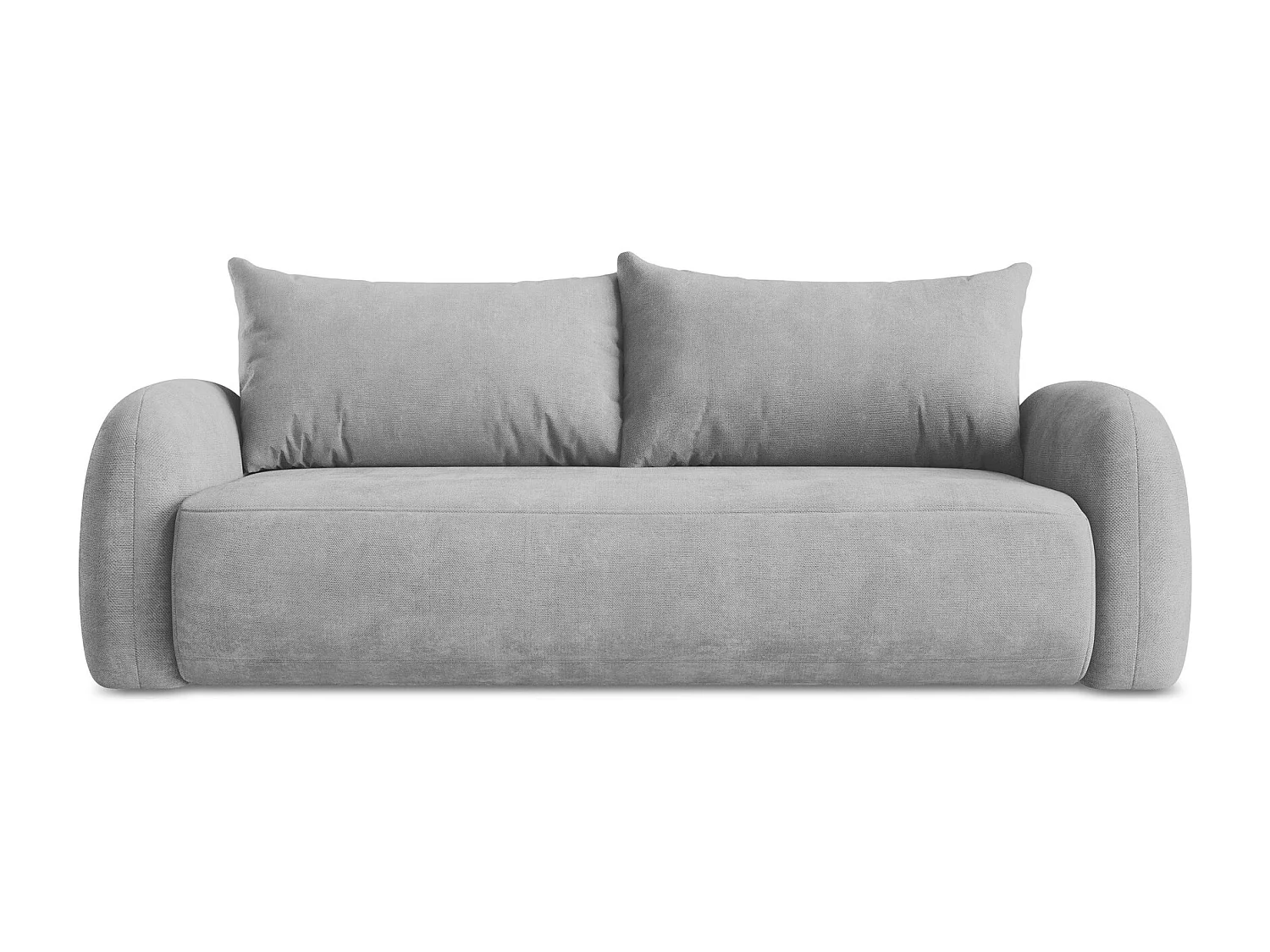 3-Sitzer Sofa mit Schlaffunktion - Chenille - Hellgrau - HALE