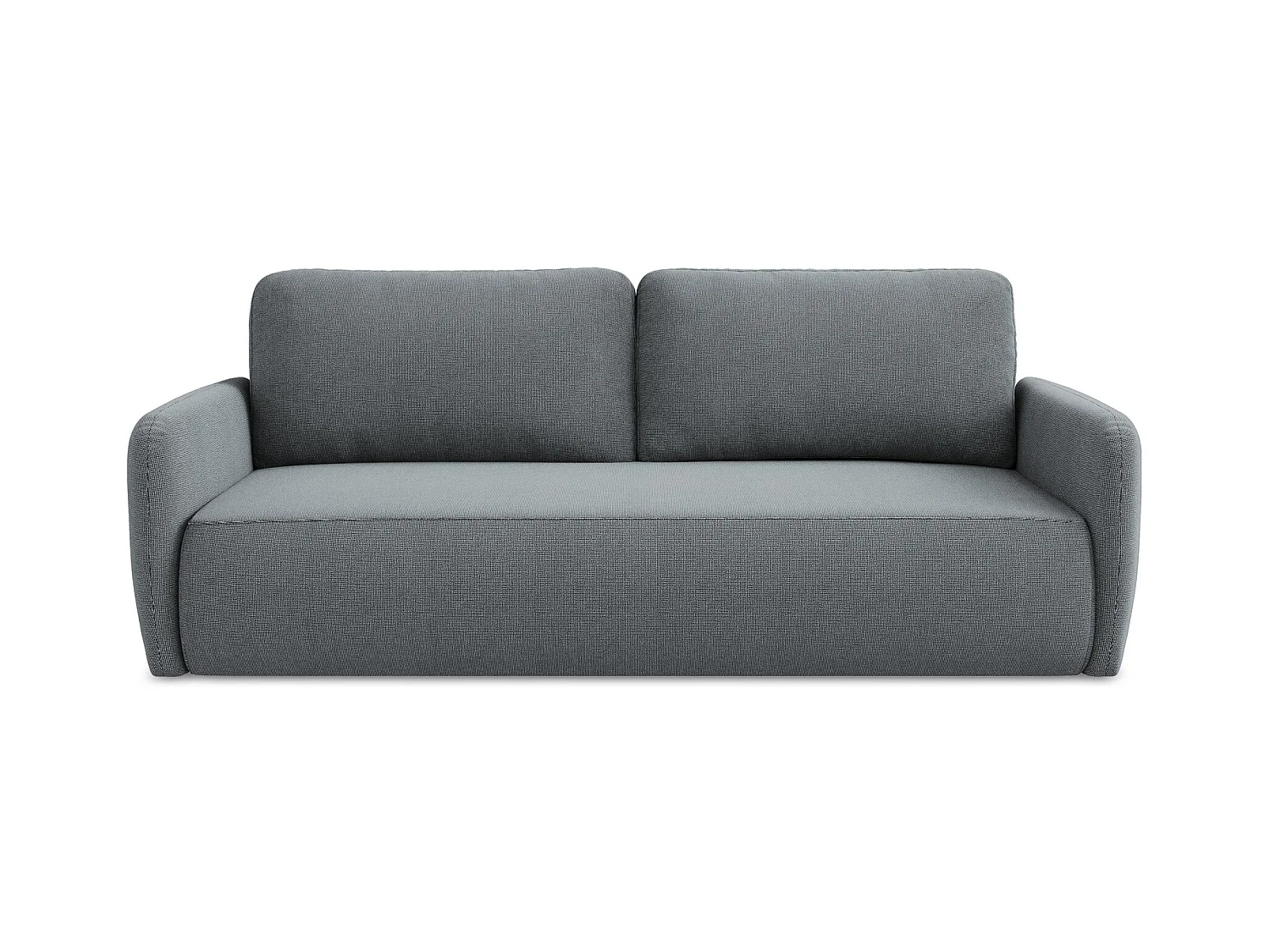 Canapé 3 places convertible en tissu texturé - jeans - LILO