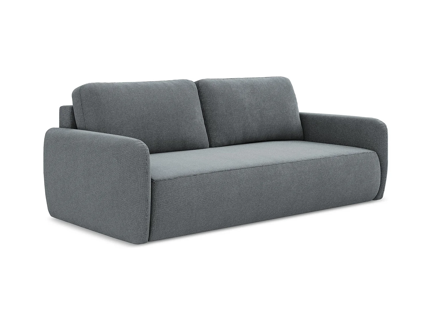 3-Sitzer Sofa mit Schlaffunktion - Strukturstoff - Jeans - LILO