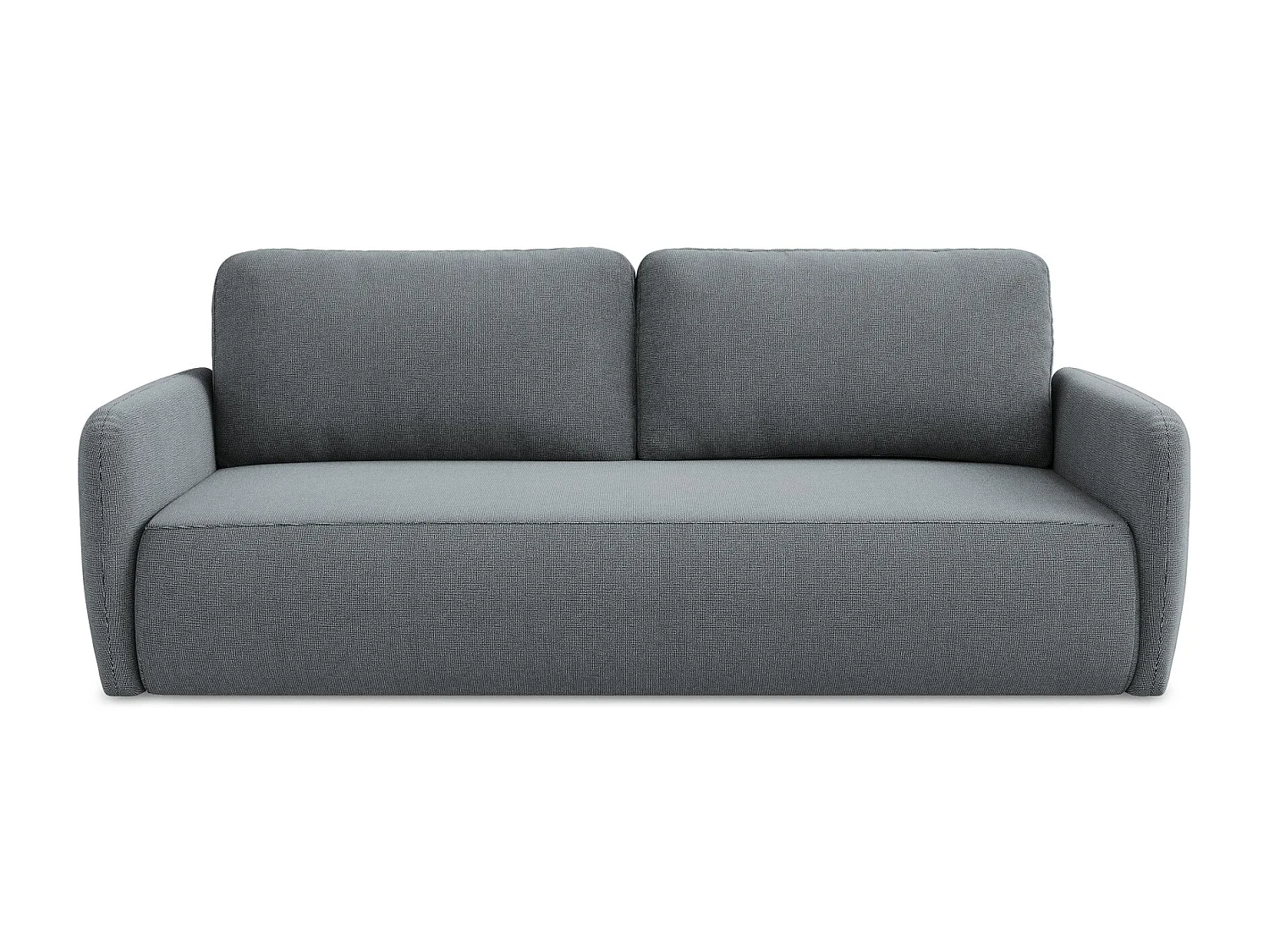 Driezits-slaapbank van jeans textuurstof - LILO