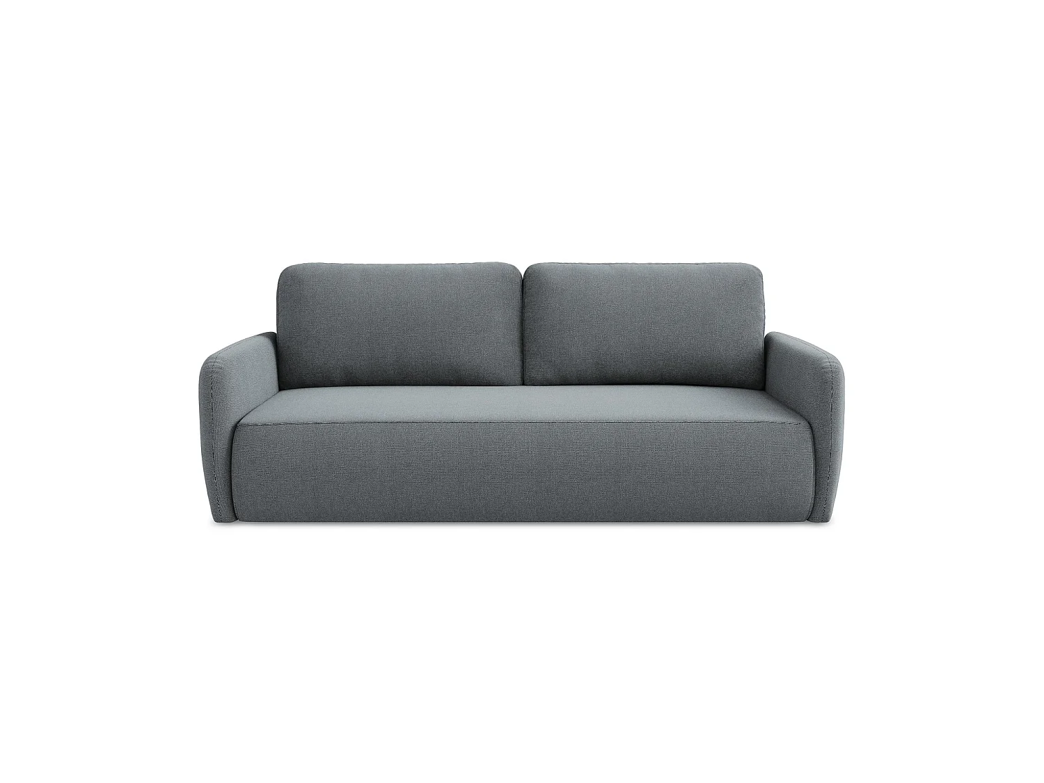 Canapé 3 places convertible en tissu texturé - jeans - CORLE