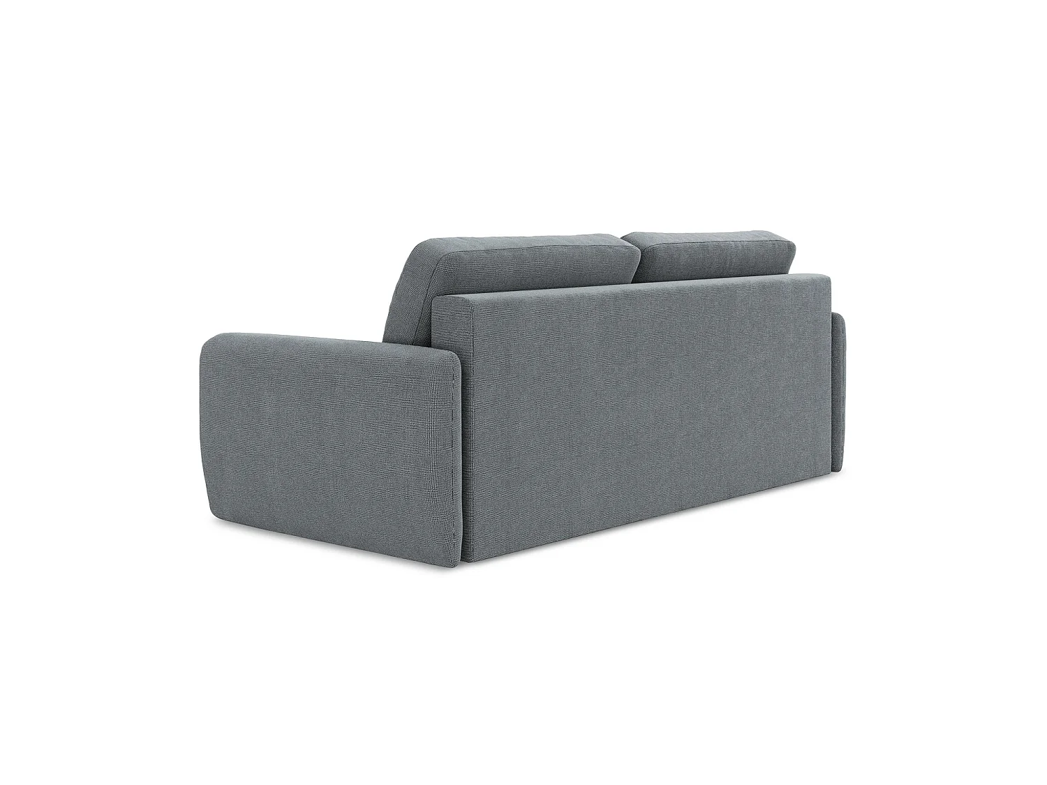 Canapé 3 places convertible en tissu texturé - jeans - CORLE