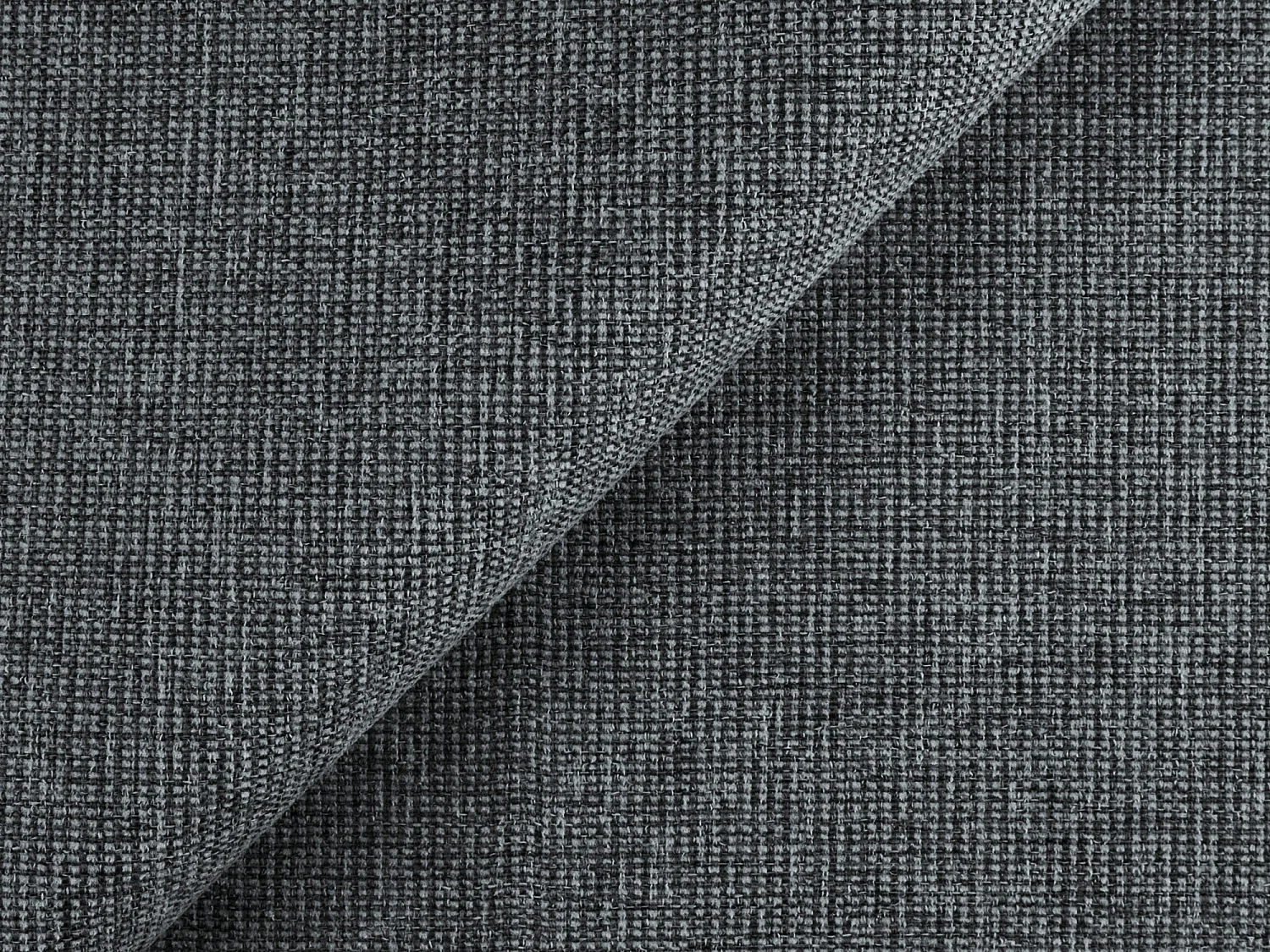 Canapé d'angle droit convertible en tissu texturé - jeans - GUAVA