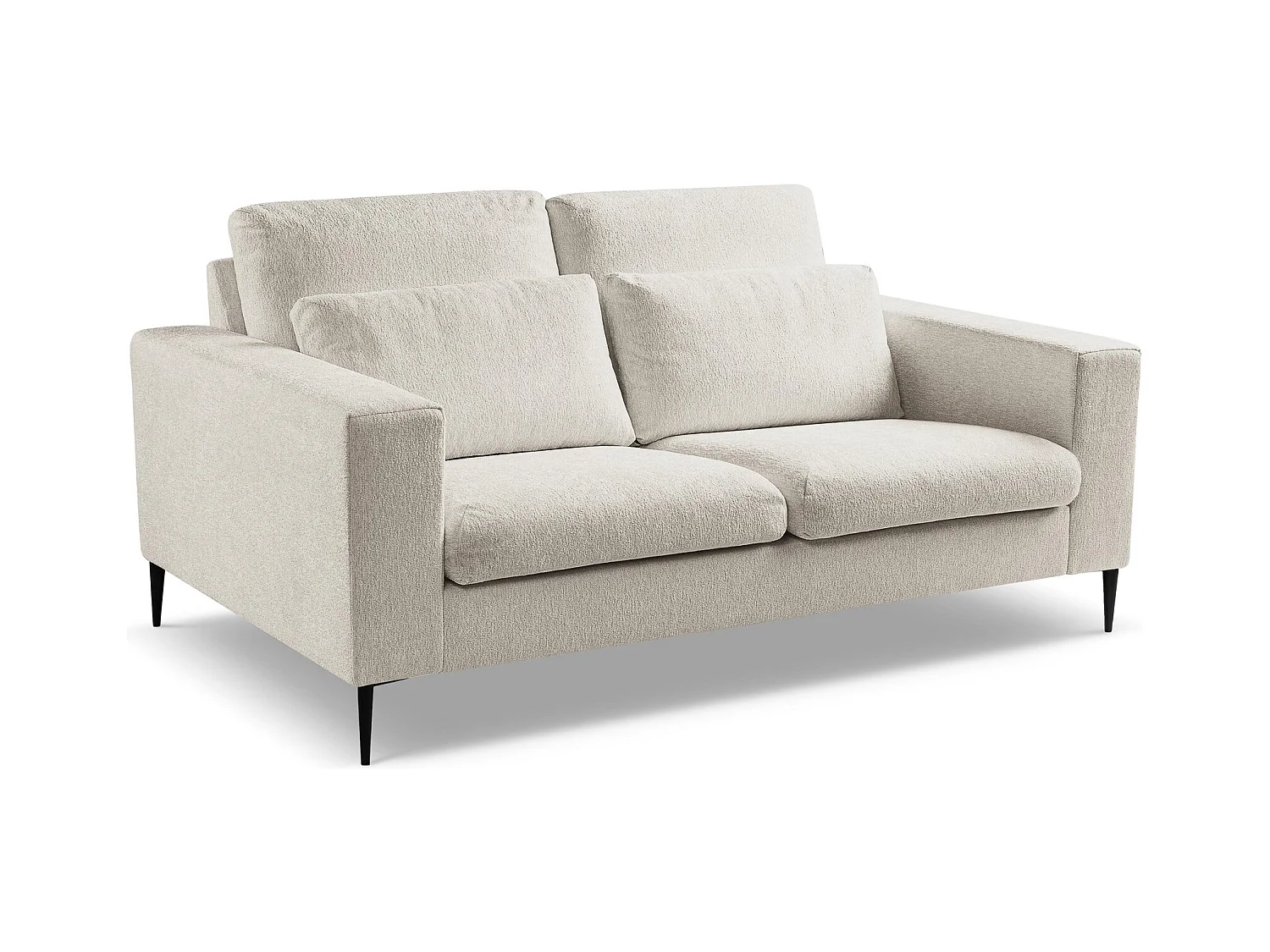 2-Sitzer Sofa - Chenille - Beige - AKALA