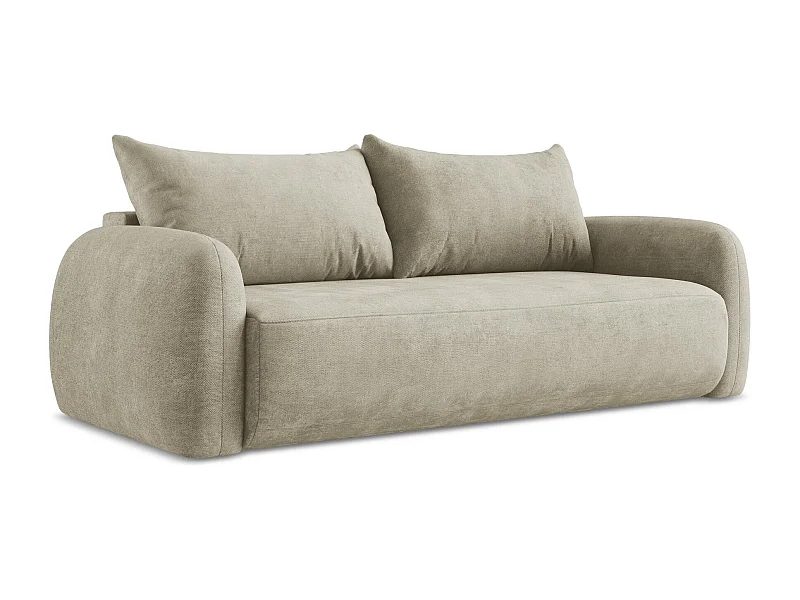 3-Sitzer Sofa mit Schlaffunktion - Chenille - Beige - HALE
