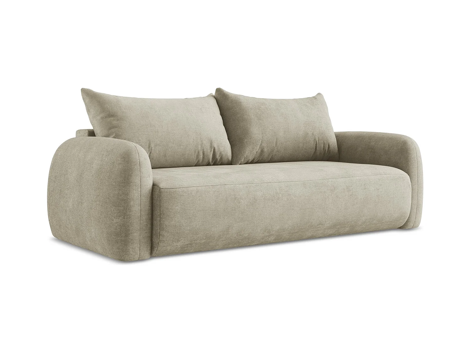 3-Sitzer Sofa mit Schlaffunktion - Chenille - Beige - HALE