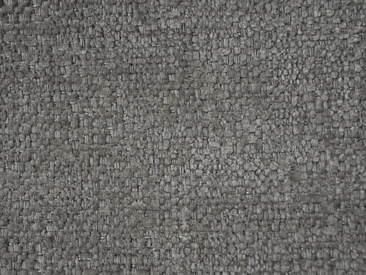 Canapé 3 places en tissu chenille - gris foncé - NANA