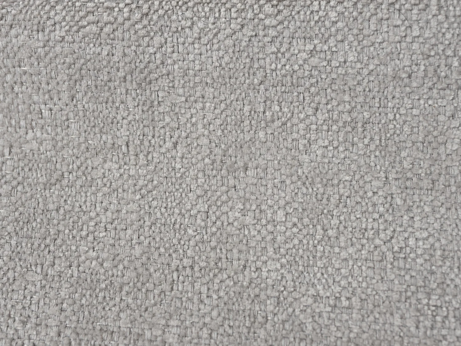 Canapé 3 places en tissu chenille - gris clair - NANA