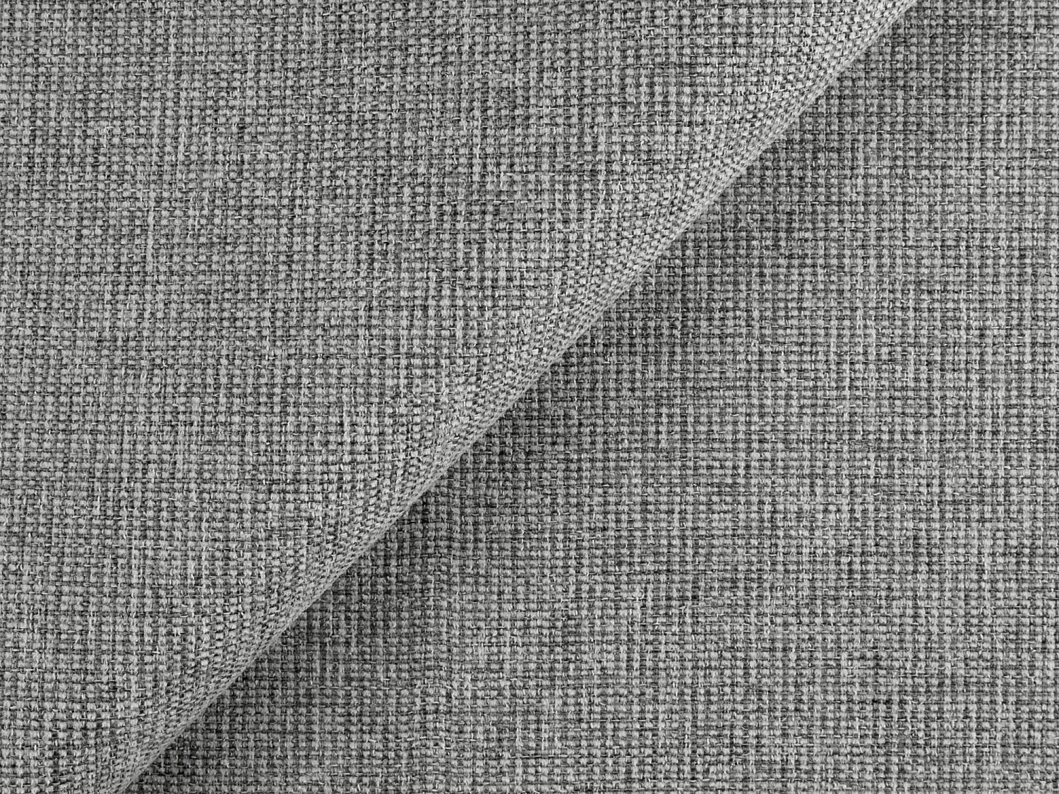 Canapé 3 places convertible en tissu texturé - gris clair - LILO