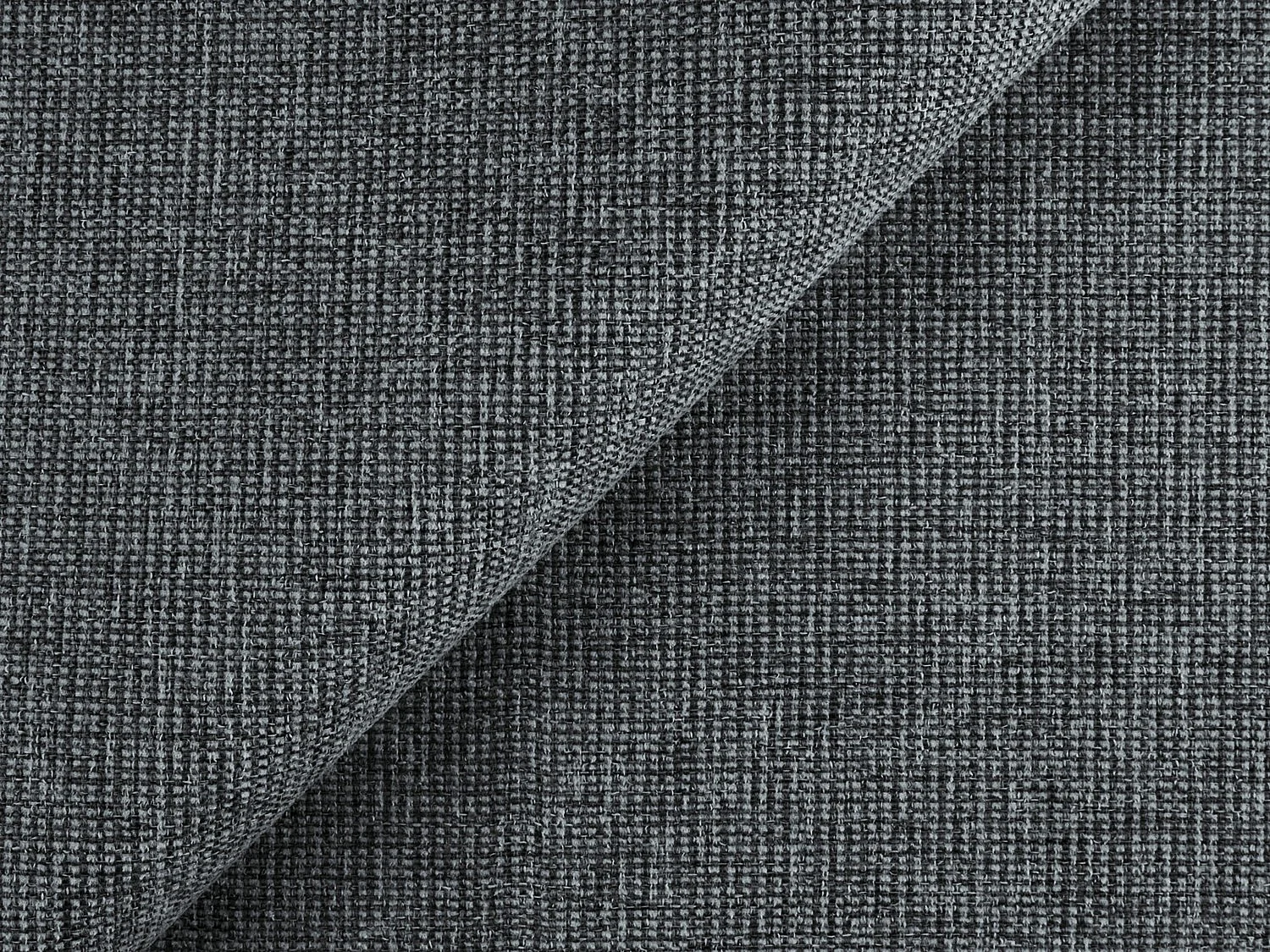 Canapé d'angle droit convertible en tissu texturé - jeans - CORLE