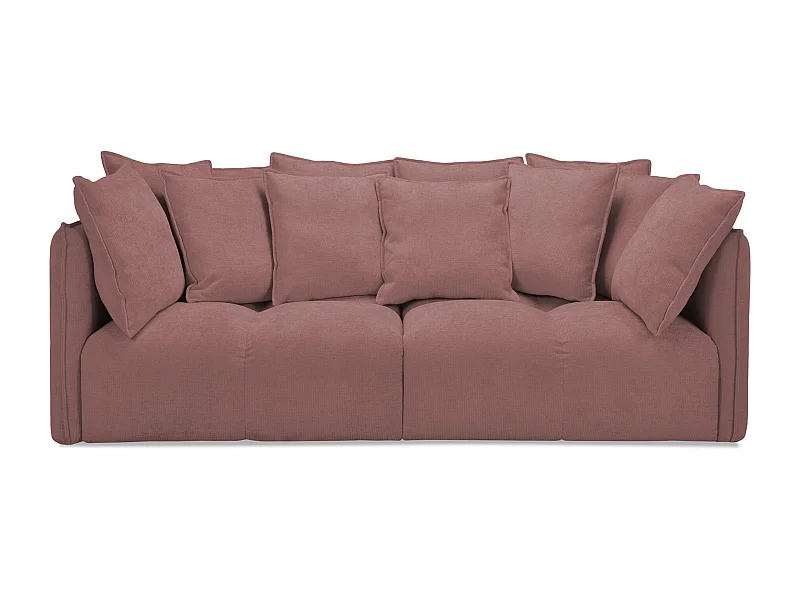 3-Sitzer Sofa - Chenille - Puderrosa - NANA