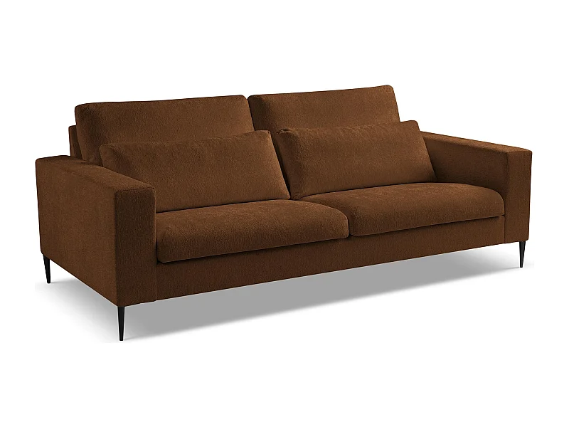3-Sitzer Sofa - Chenille - Terrakotta - AKALA