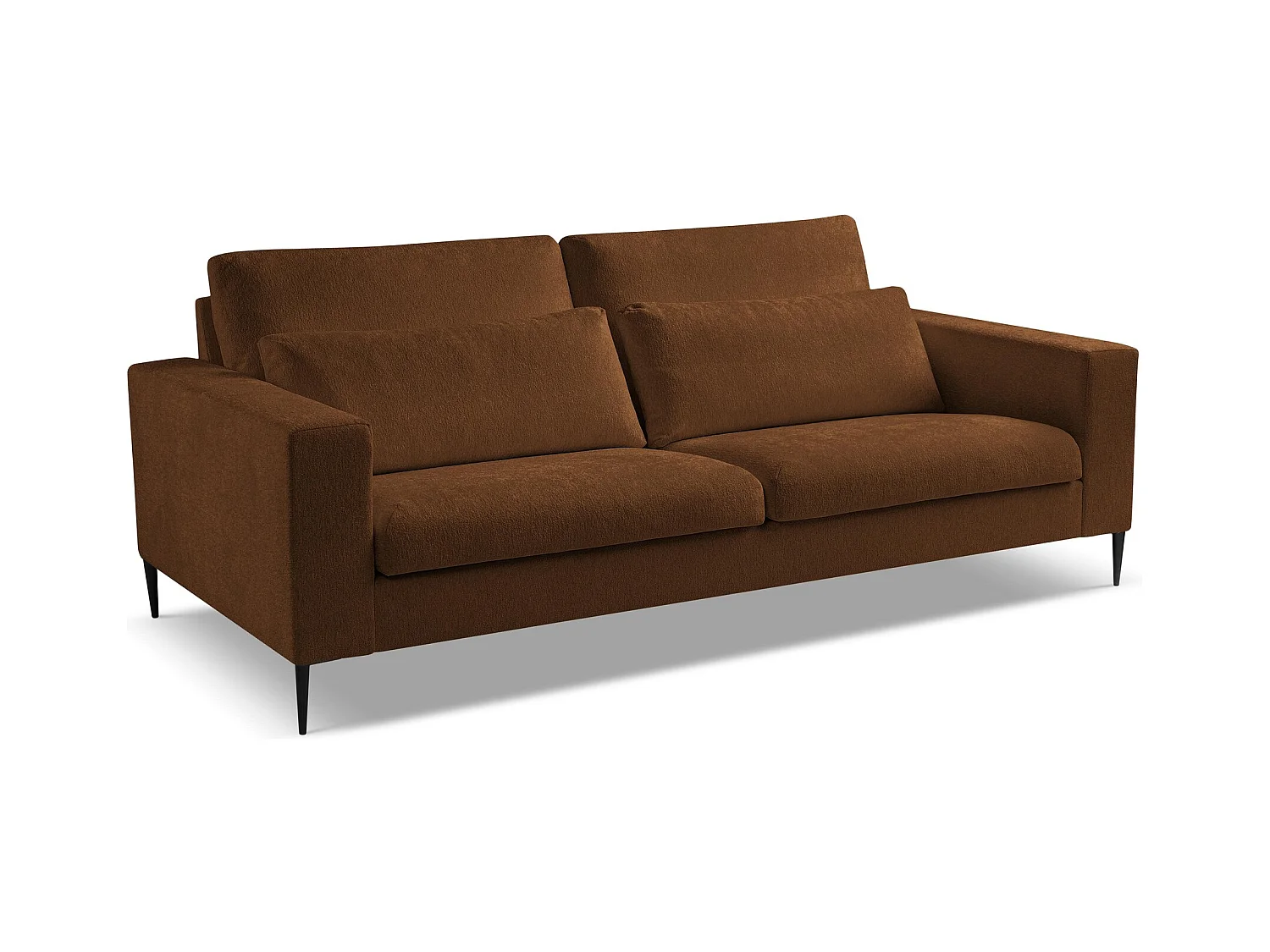 3-Sitzer Sofa - Chenille - Terrakotta - AKALA