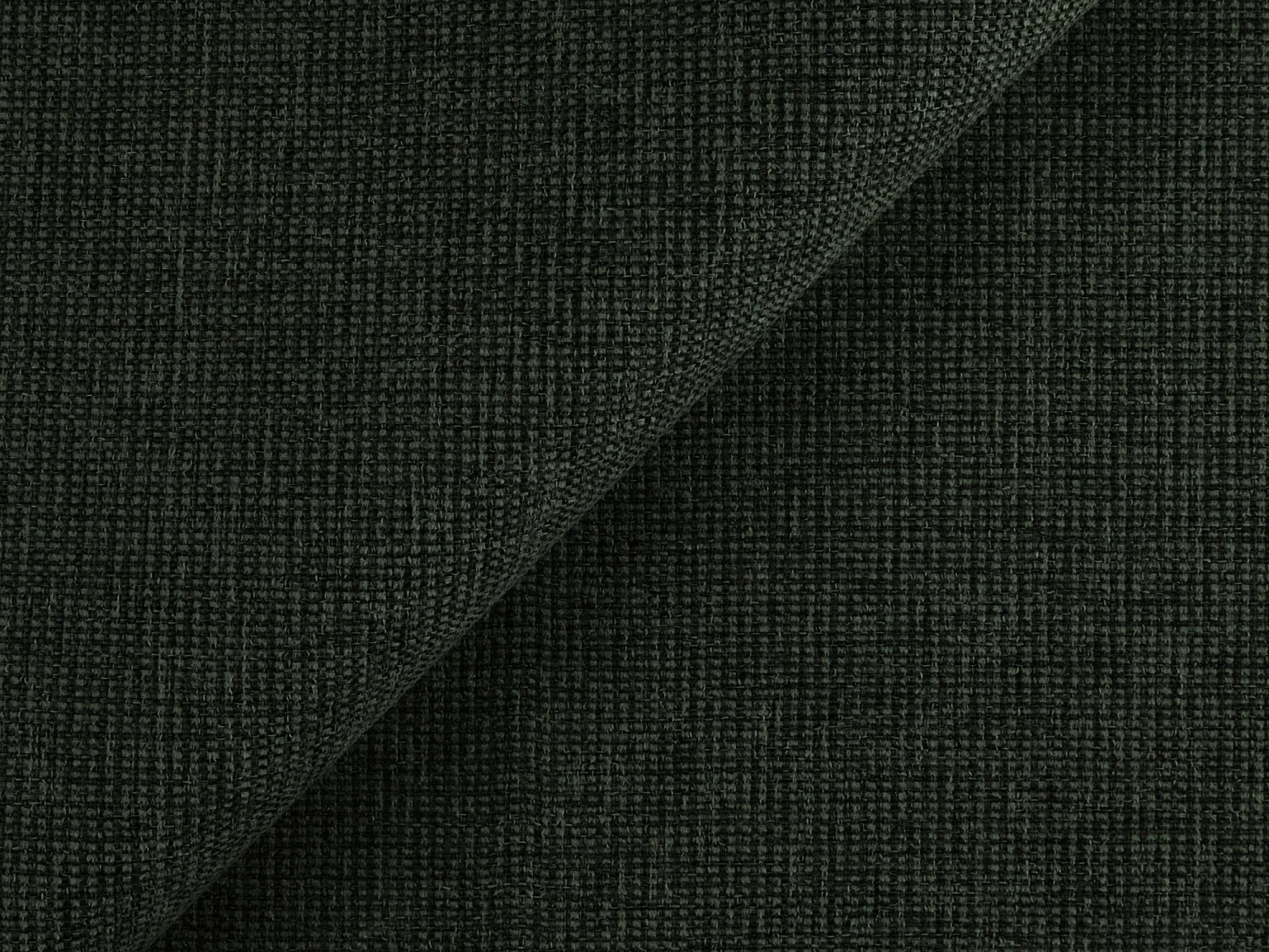 Canapé d’angle 3 places gauche convertible en tissu texturé - bouteille verte - GUAVA