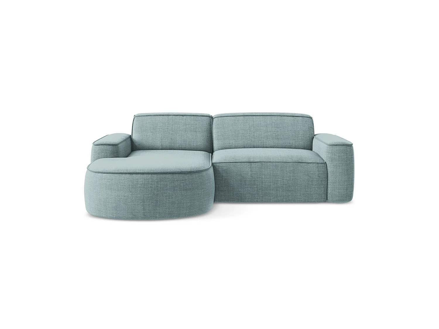Modulaire hoekbank links van jeans textuurstof - MELISSA