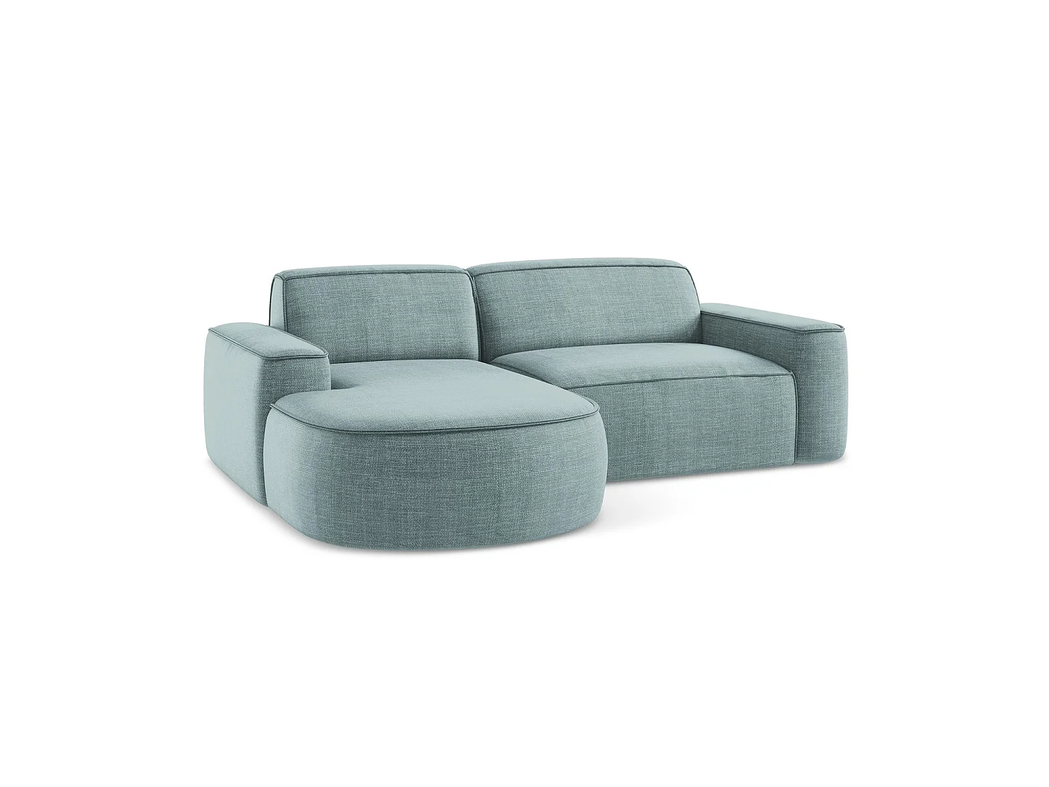Modulaire hoekbank links van jeans textuurstof - MELISSA