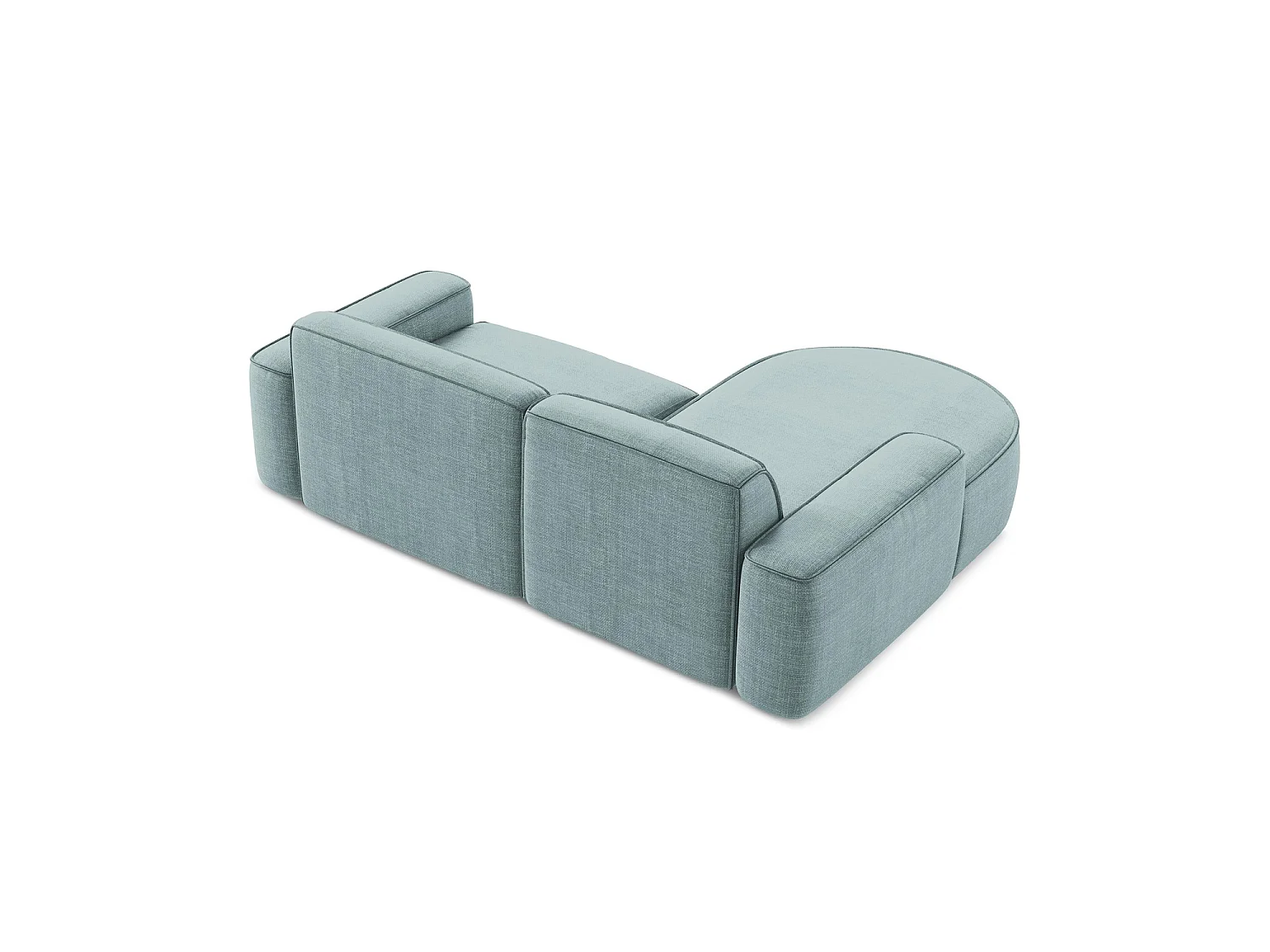 Modulaire hoekbank links van jeans textuurstof - MELISSA