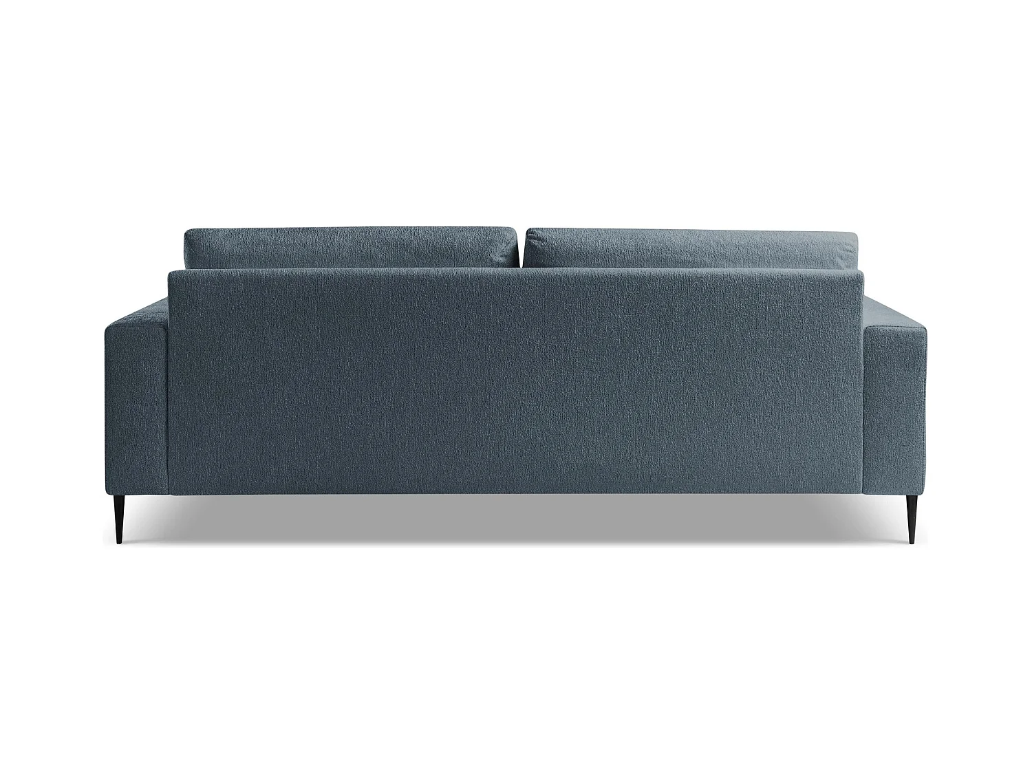 Canapé 3 places en tissu chenille - bleu - AKALA