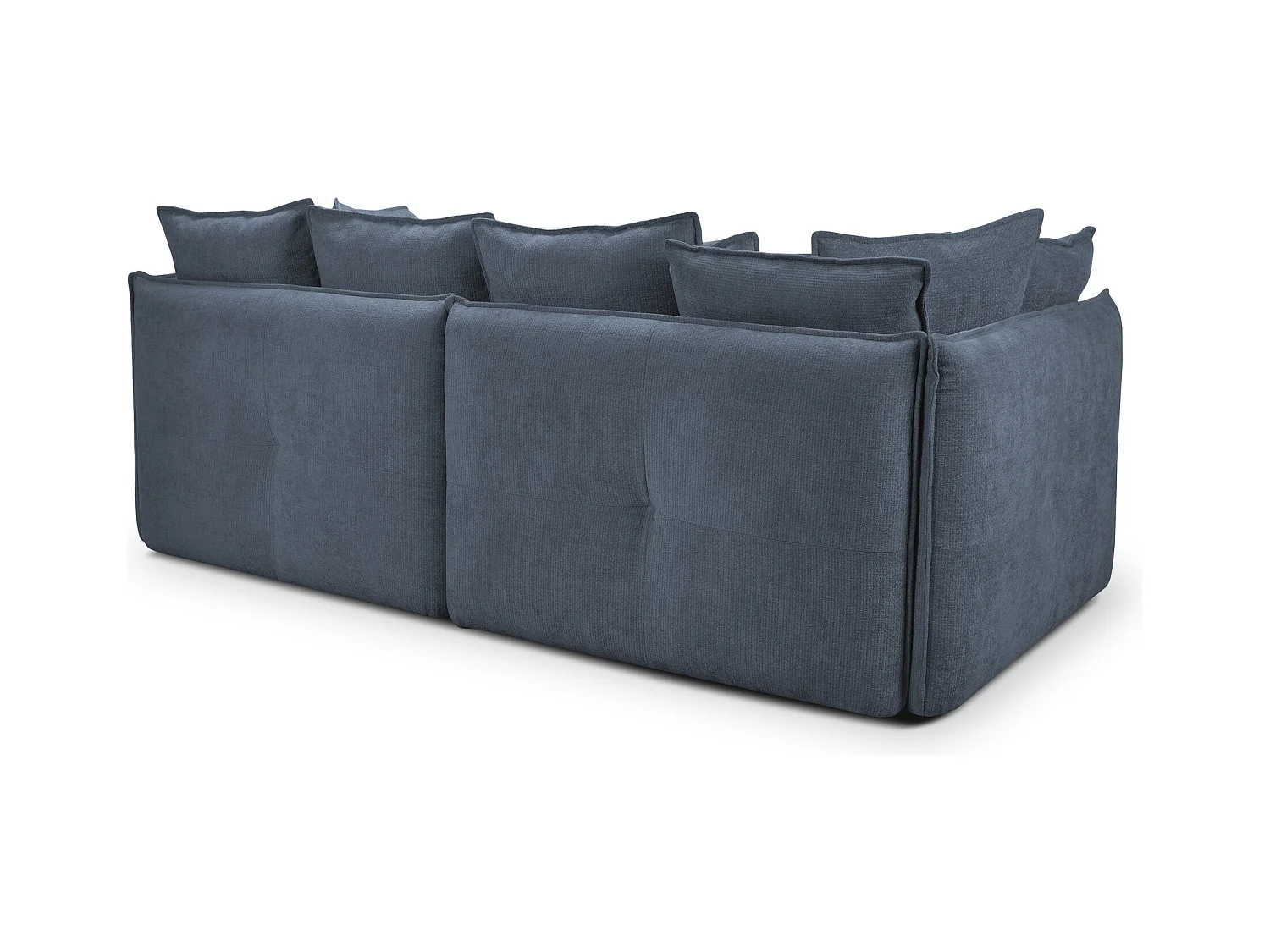 Canapé 3 places en tissu chenille - jeans - NANA