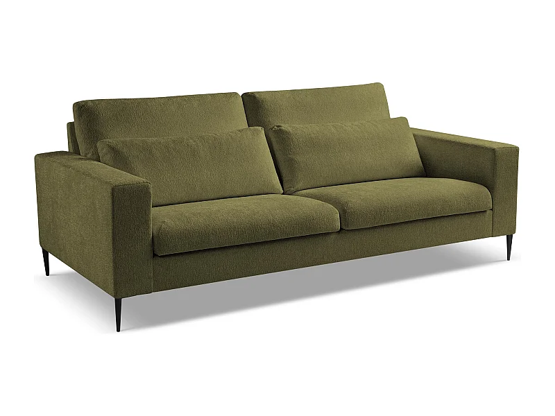 3-Sitzer Sofa - Chenille - Olive - AKALA
