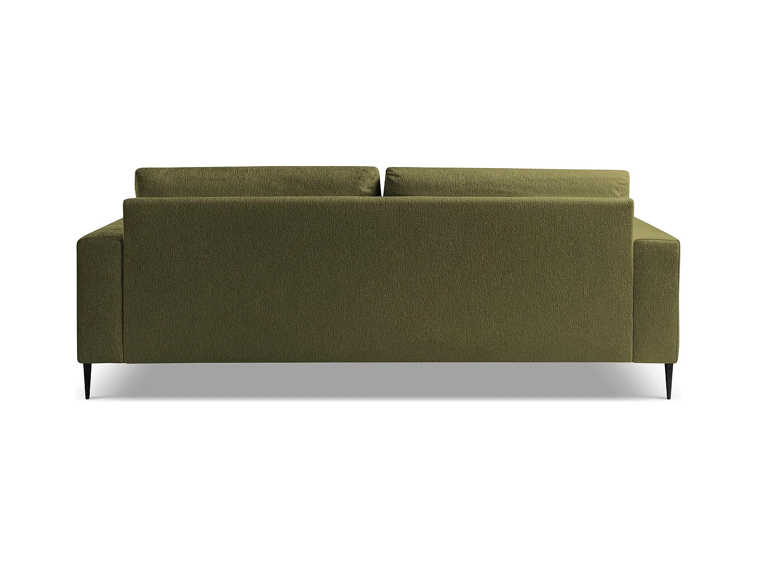 Canapé 3 places en tissu chenille - olive - AKALA