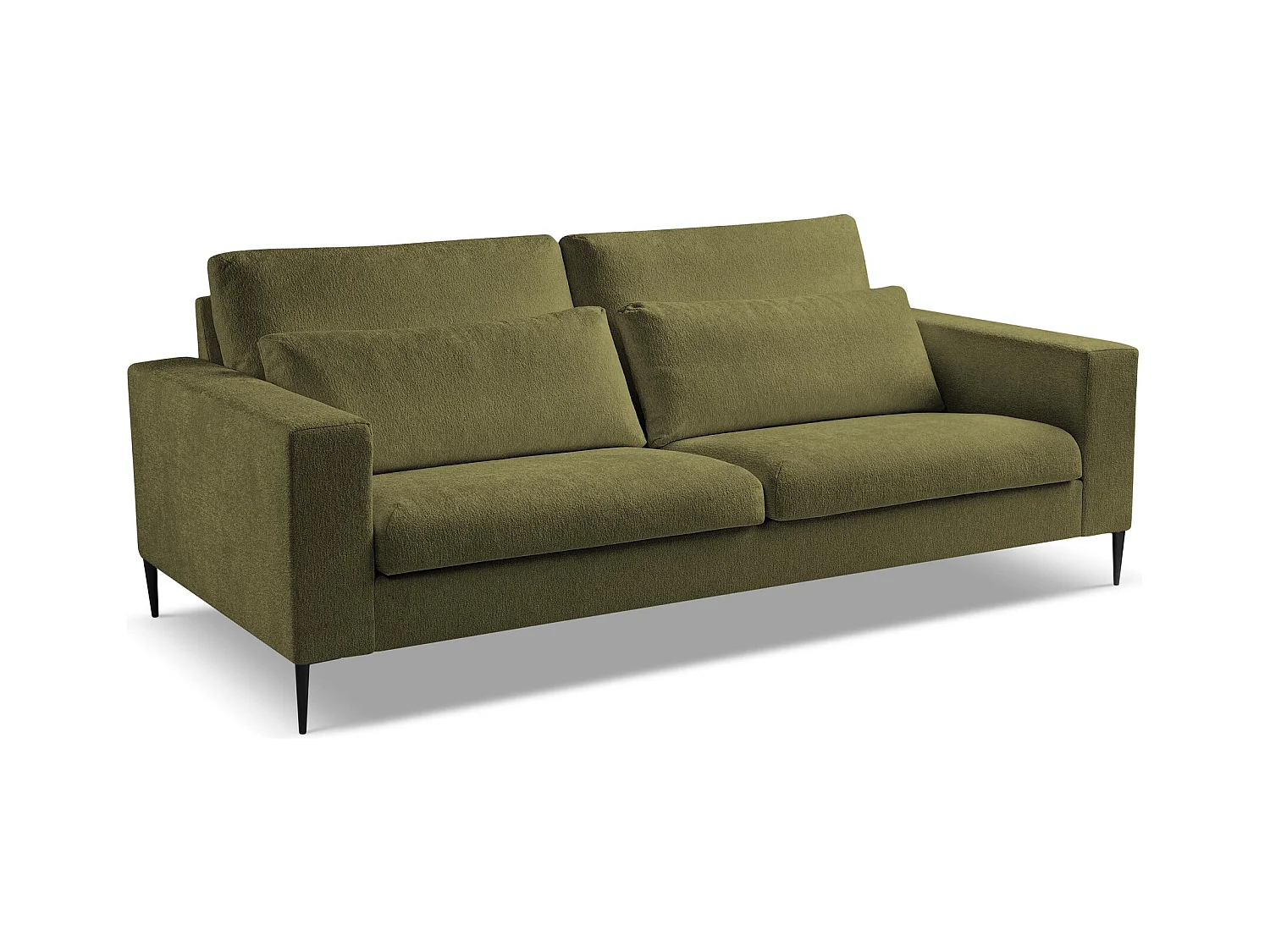 3-Sitzer Sofa - Chenille - Olive - AKALA