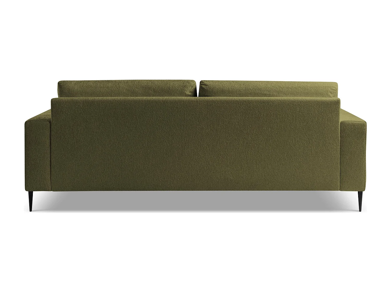 Canapé 3 places en tissu chenille - olive - AKALA