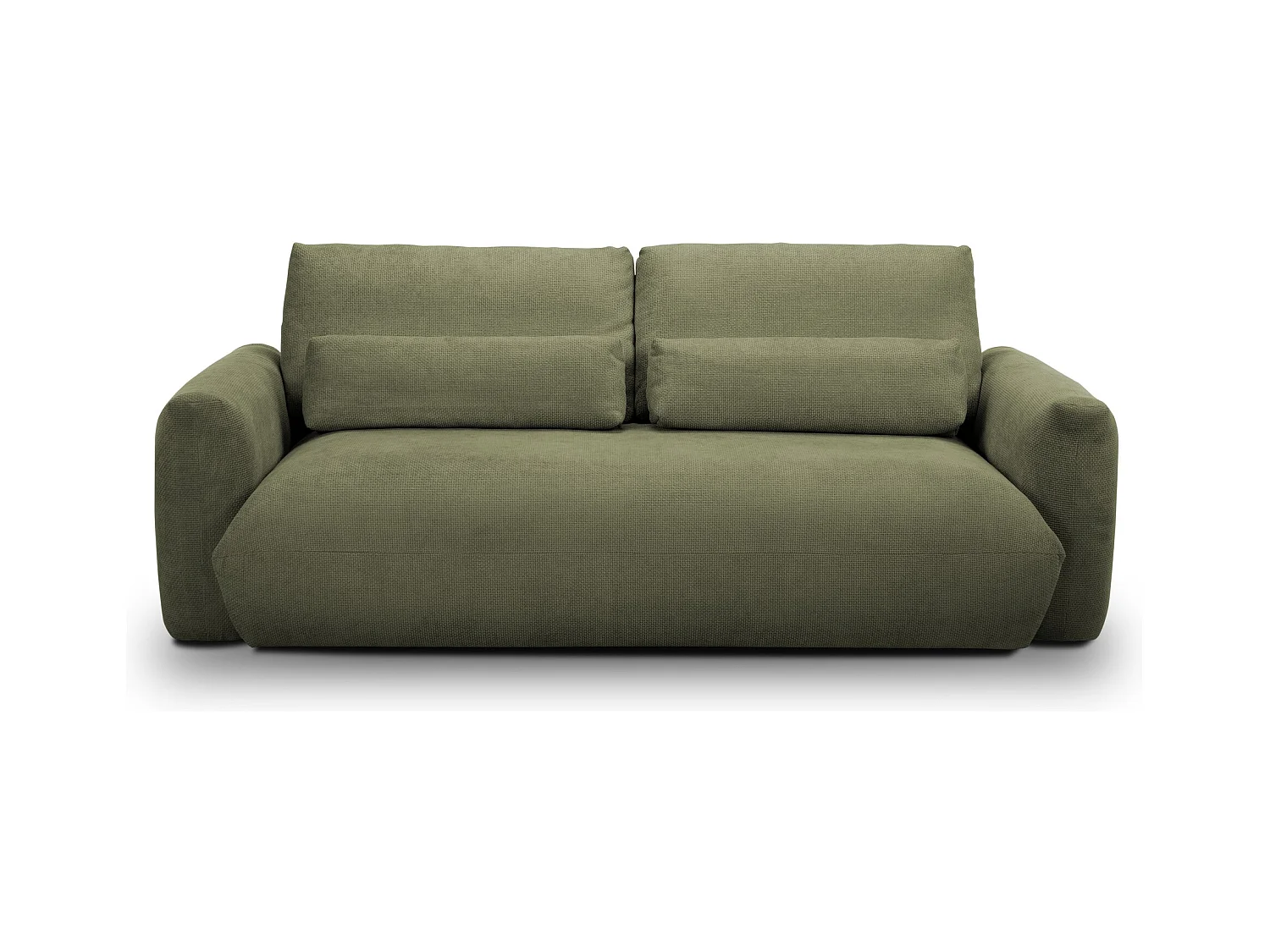 Canapé 3 places en tissu chenille - vert - MIKI