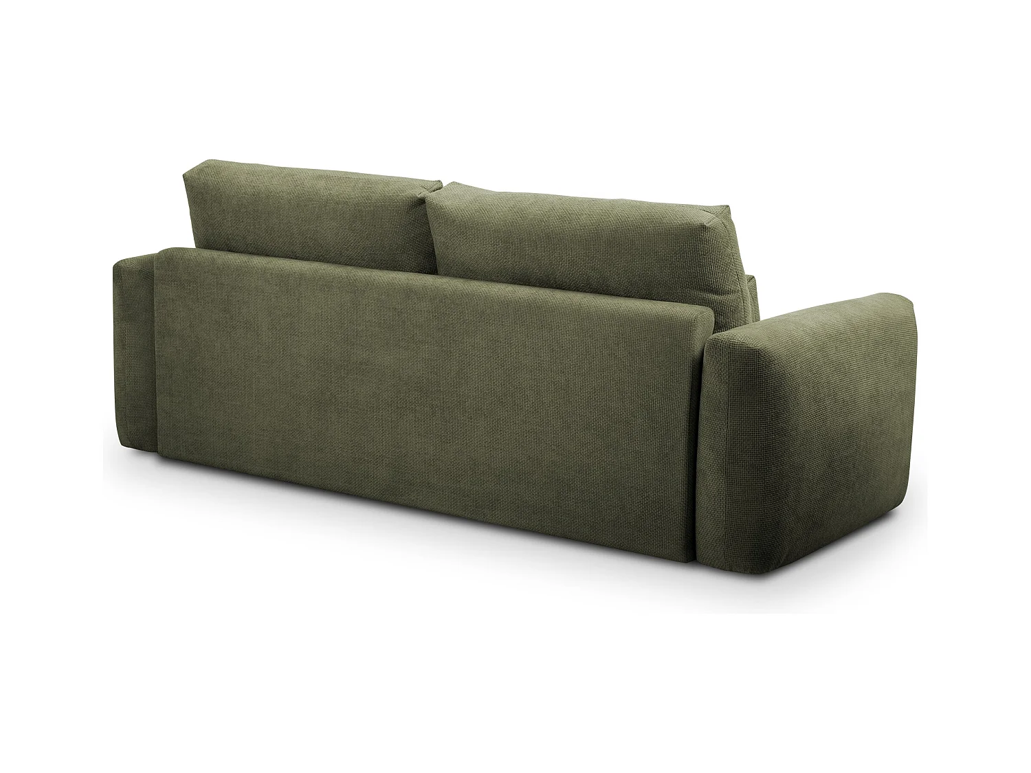 Canapé 3 places en tissu chenille - vert - MIKI