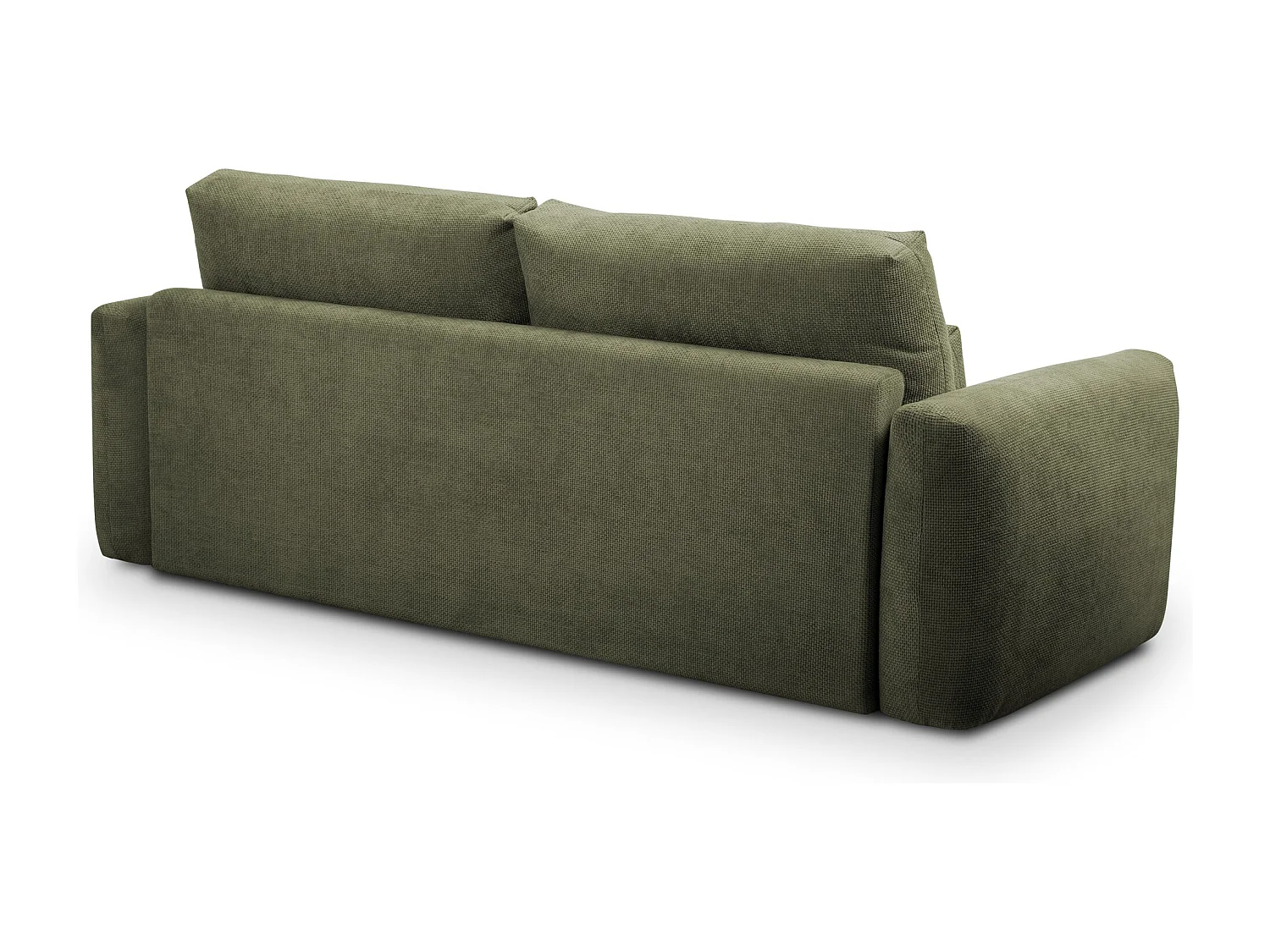 Canapé 3 places en tissu chenille - vert - MIKI