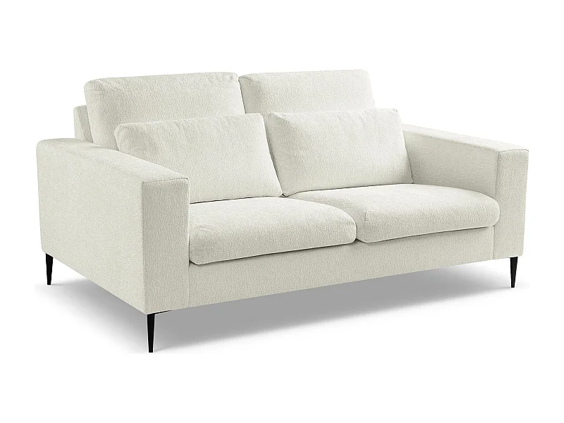2-Sitzer Sofa - Chenille - Hell beige - AKALA