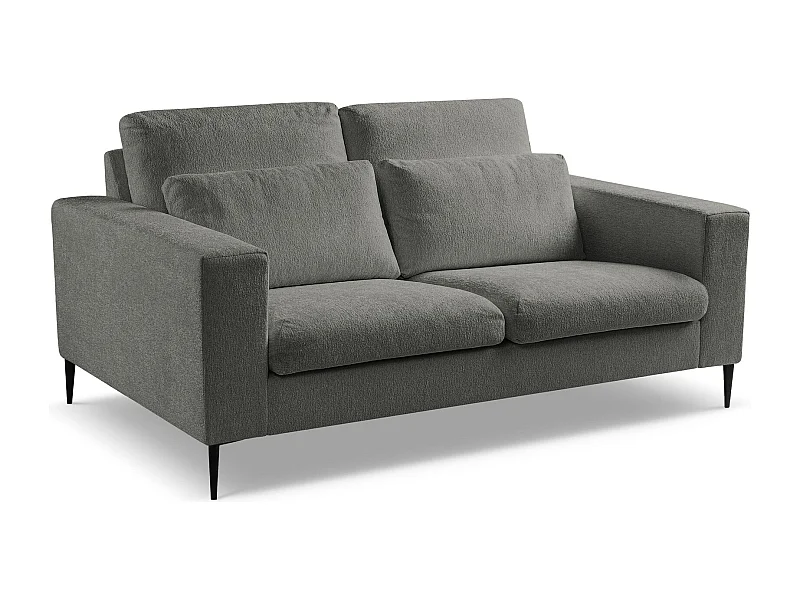 2-Sitzer Sofa - Chenille - Dunkelgrau - AKALA