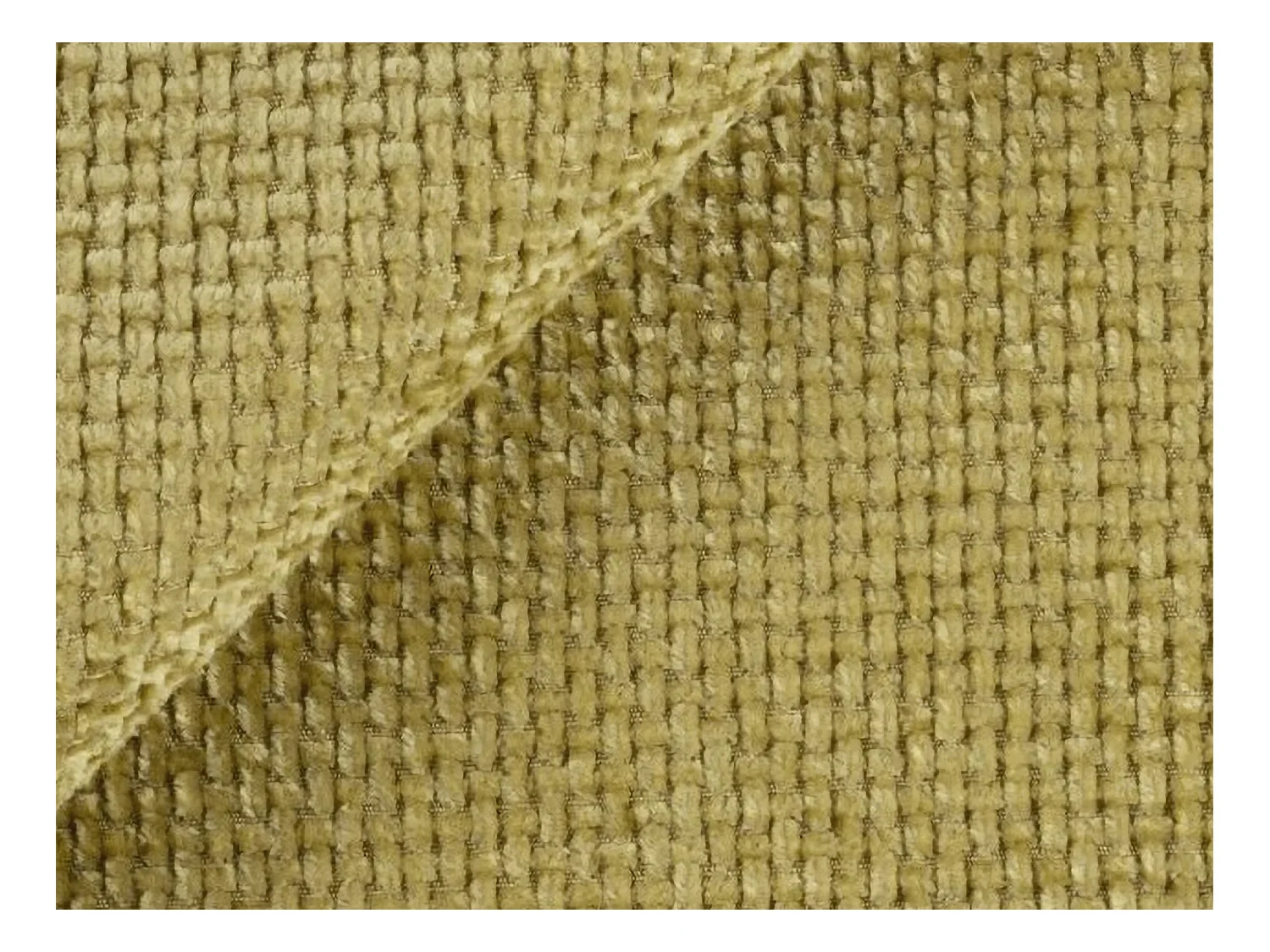 Canapé 3 places en tissu chenille - vert citron - MIKI