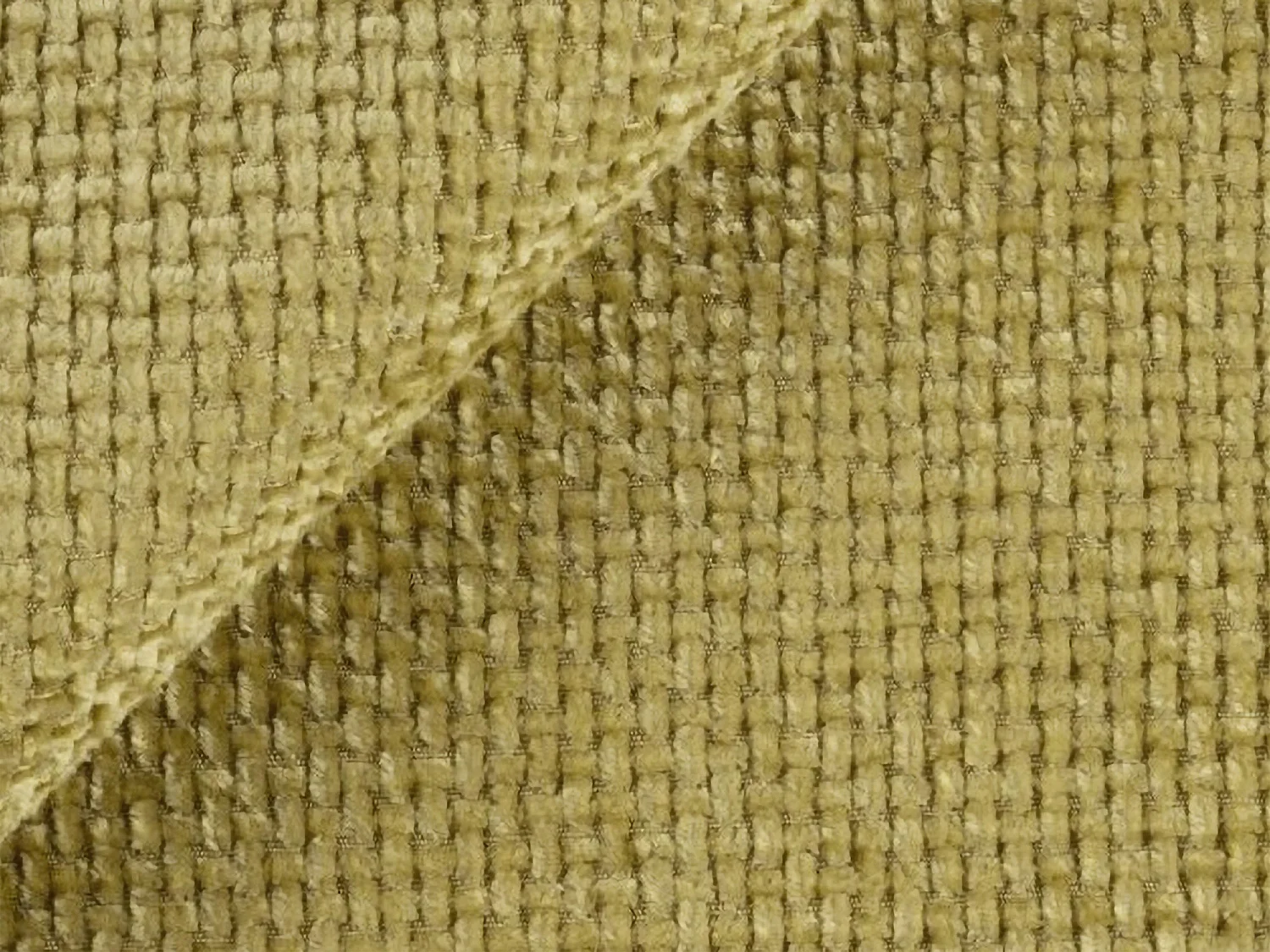 Canapé 3 places en tissu chenille - vert citron - MIKI