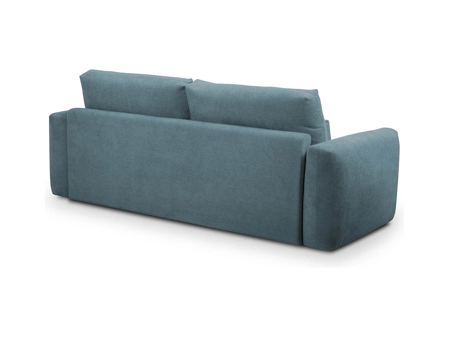 Canapé 3 places en tissu chenille - jeans - MIKI