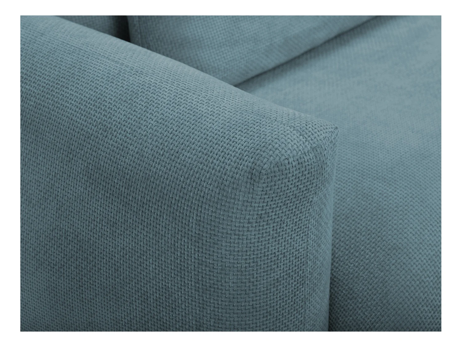 Canapé 3 places en tissu chenille - jeans - MIKI