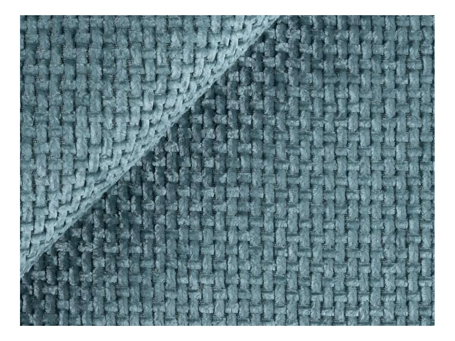 Canapé 3 places en tissu chenille - jeans - MIKI