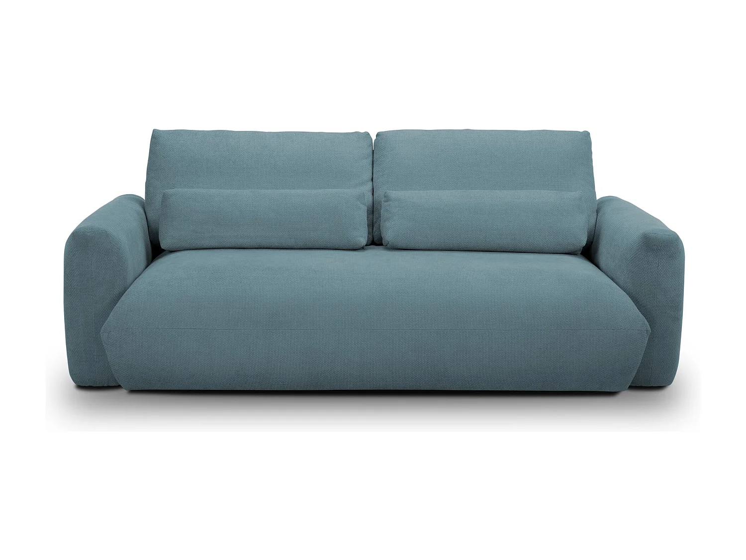 Canapé 3 places en tissu chenille - jeans - MIKI