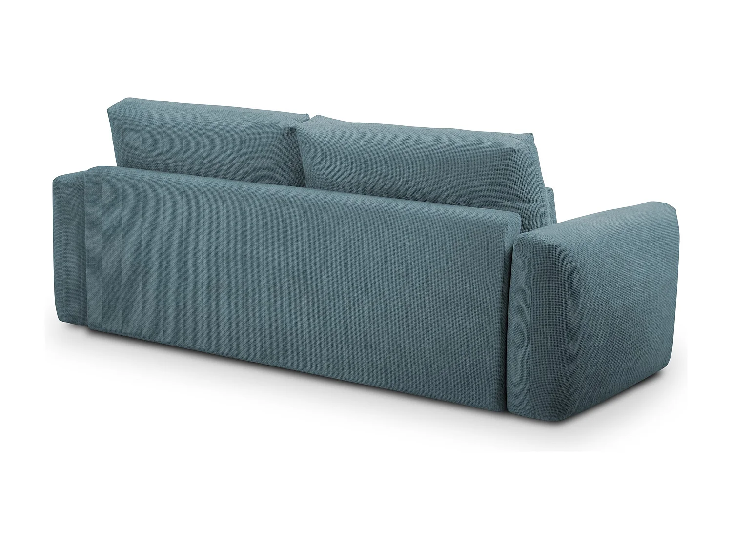 Canapé 3 places en tissu chenille - jeans - MIKI