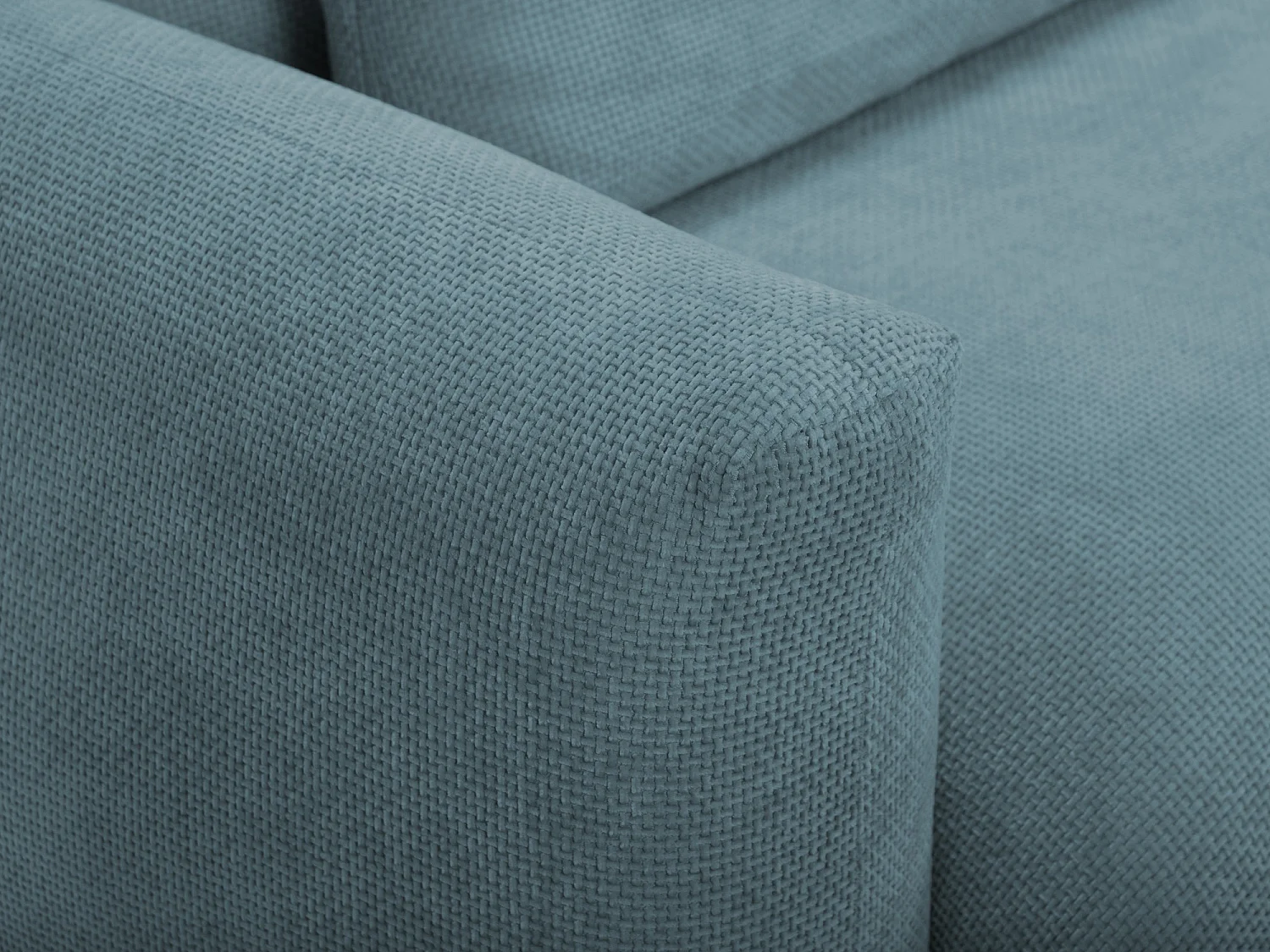 Canapé 3 places en tissu chenille - jeans - MIKI