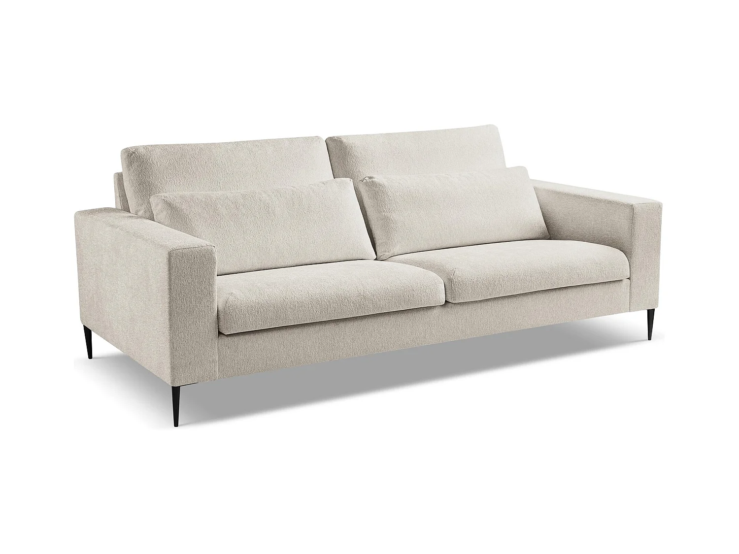 3-Sitzer Sofa - Chenille - Beige - AKALA